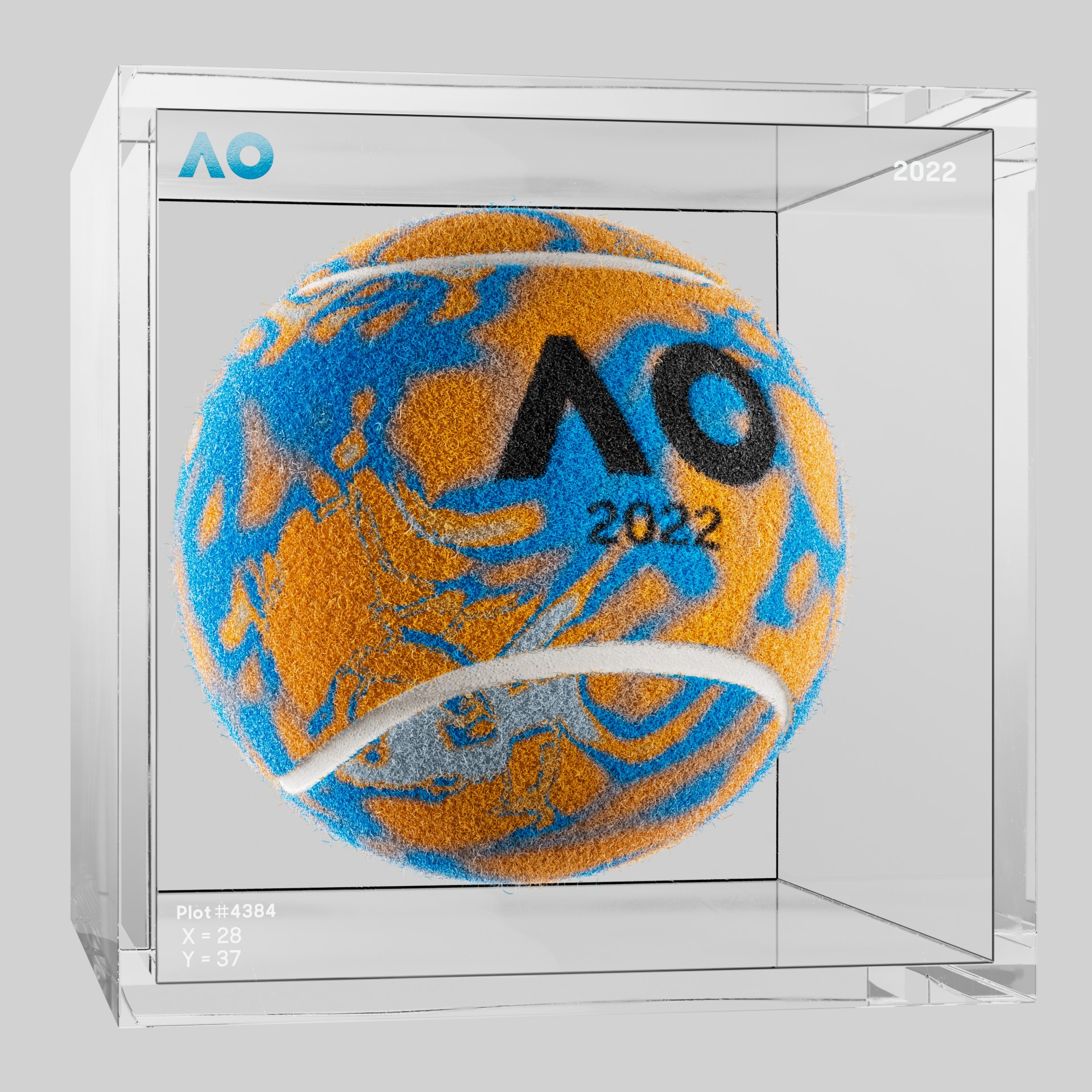 The Australian Open - The Australian Open Art Ball - AO Art Ball #5951 - NFT # 5951
