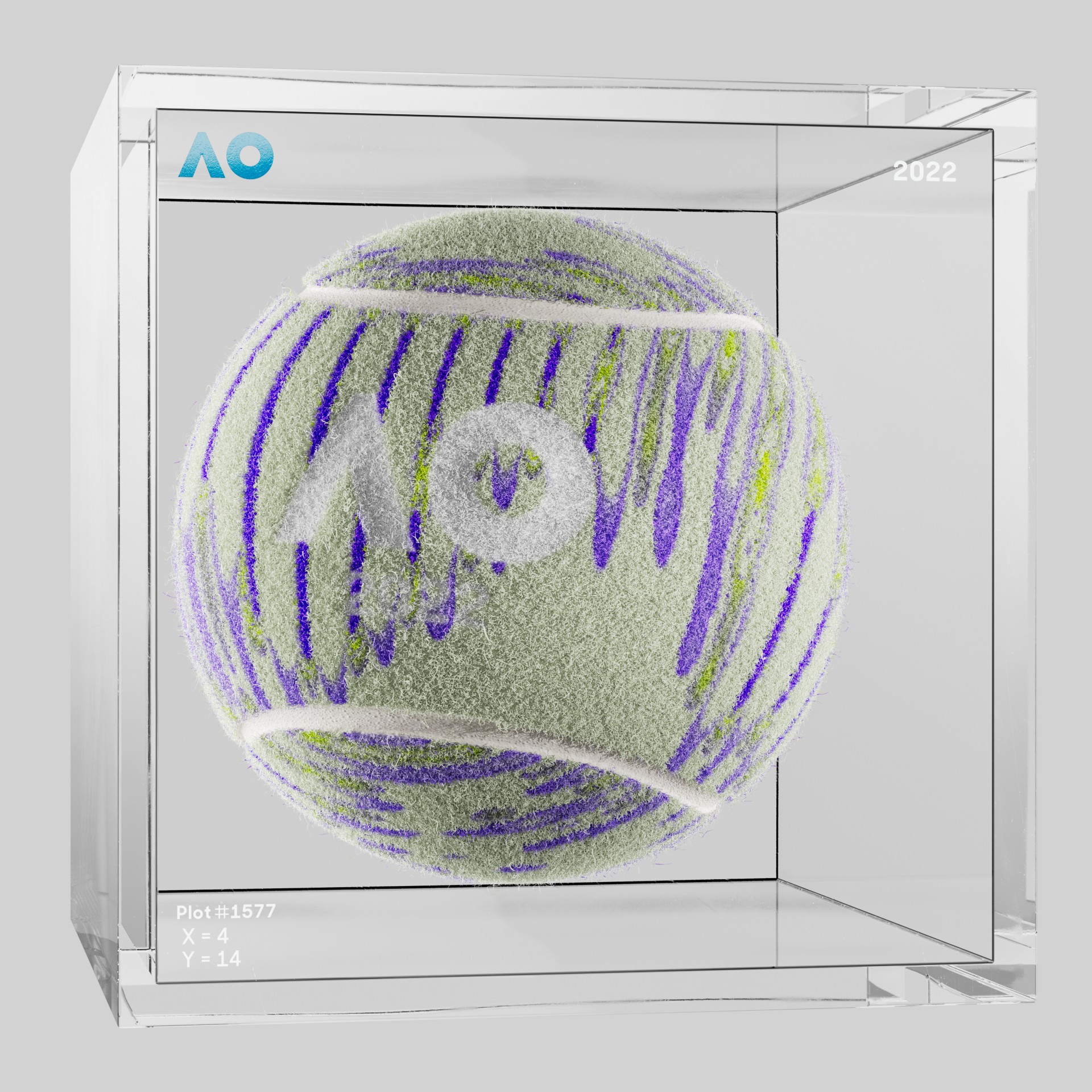 The Australian Open - The Australian Open Art Ball - AO Art Ball #5952 - NFT # 5952