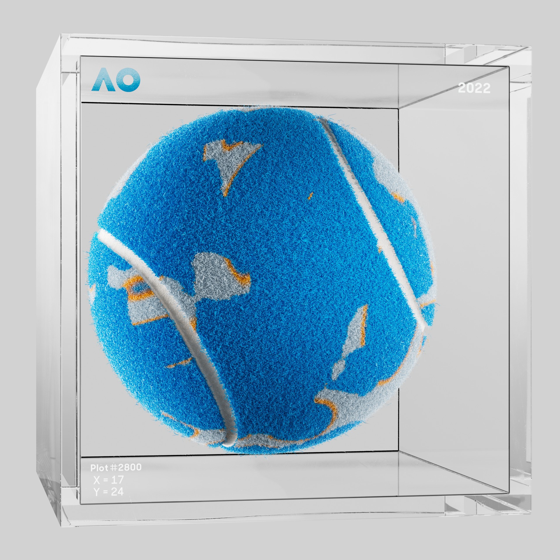 The Australian Open - The Australian Open Art Ball - AO Art Ball #5953 - NFT # 5953