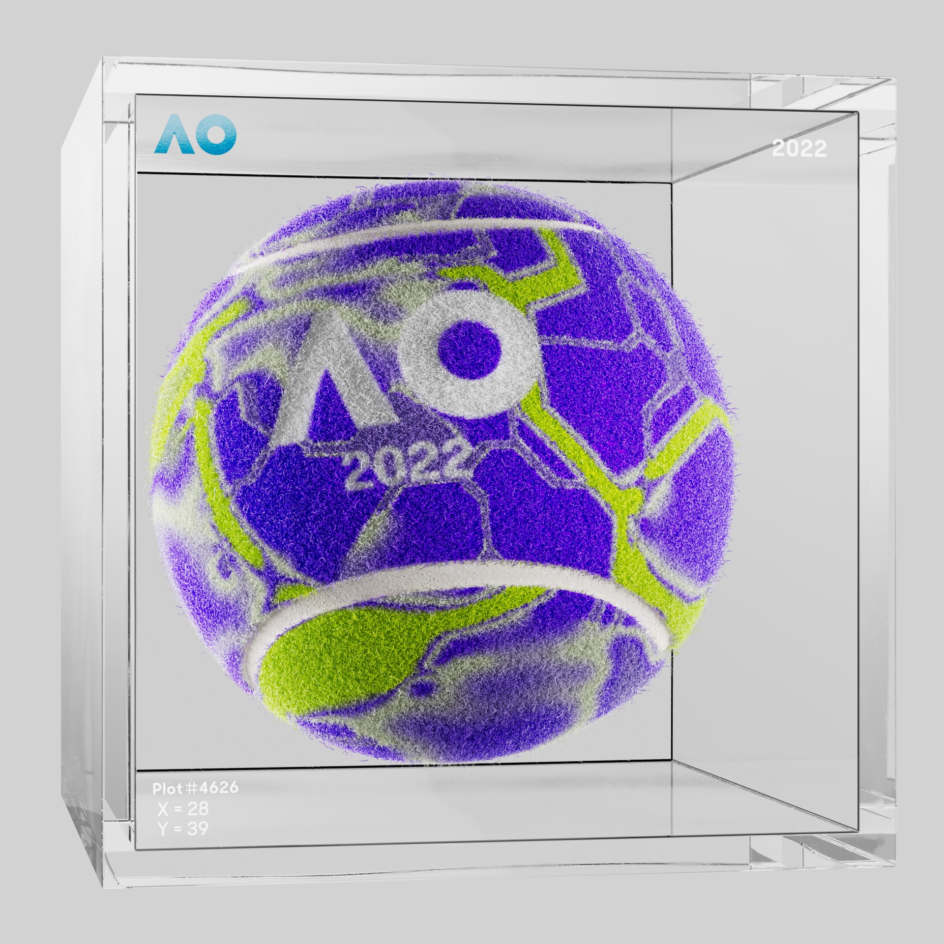 The Australian Open - The Australian Open Art Ball - AO Art Ball #5956 - NFT # 5956