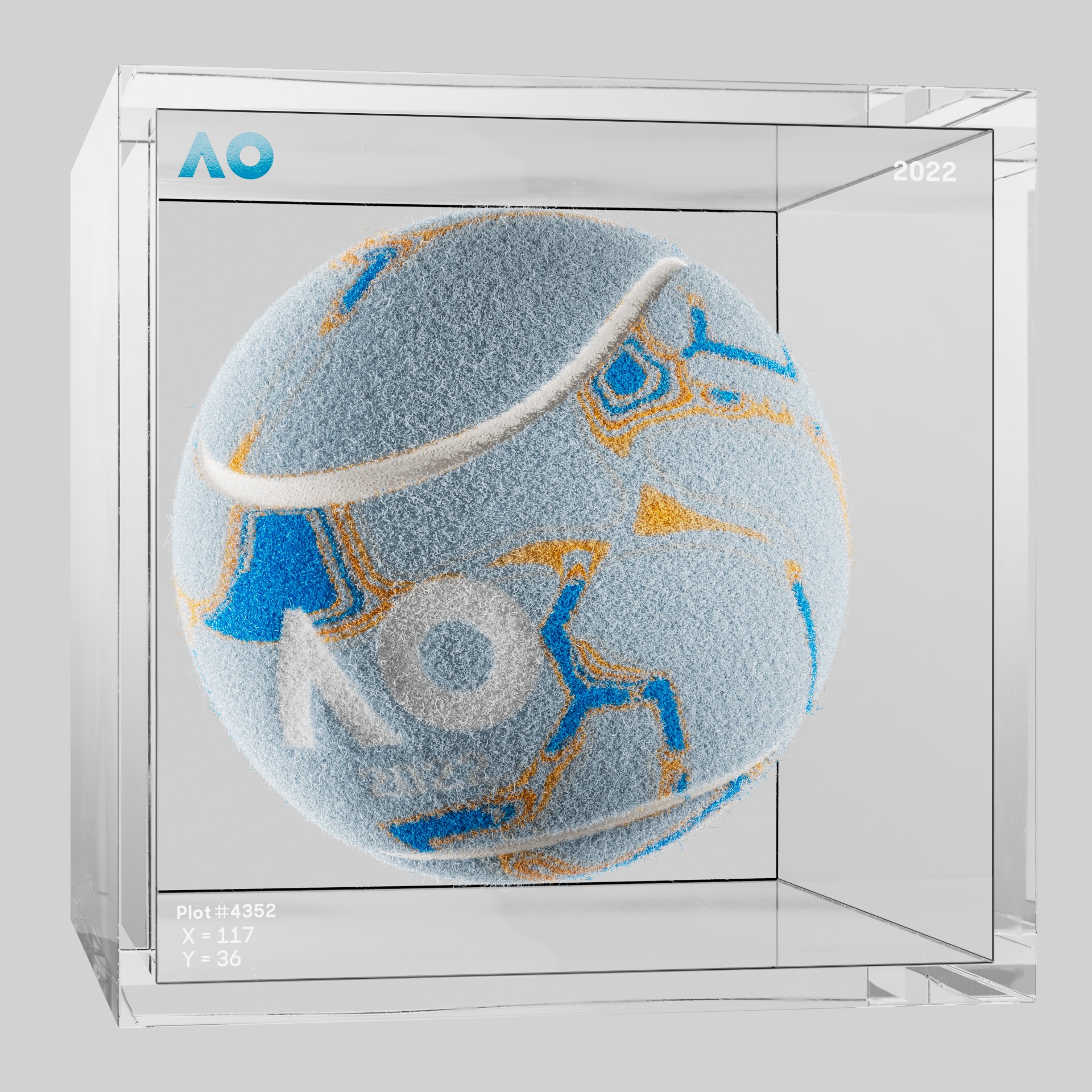 The Australian Open - The Australian Open Art Ball - AO Art Ball #5958 - NFT # 5958