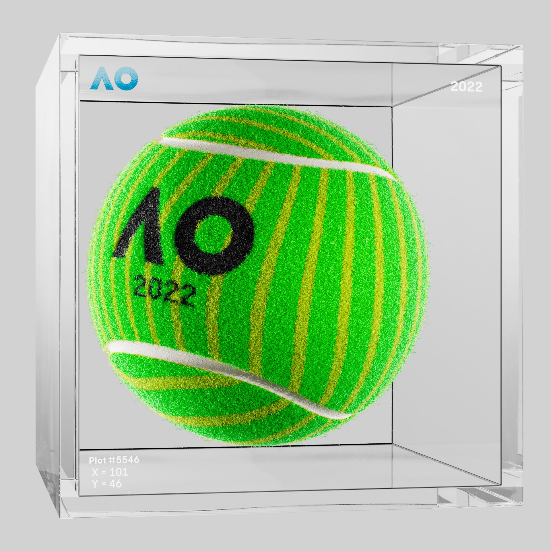 The Australian Open - The Australian Open Art Ball - AO Art Ball #596 - NFT # 596