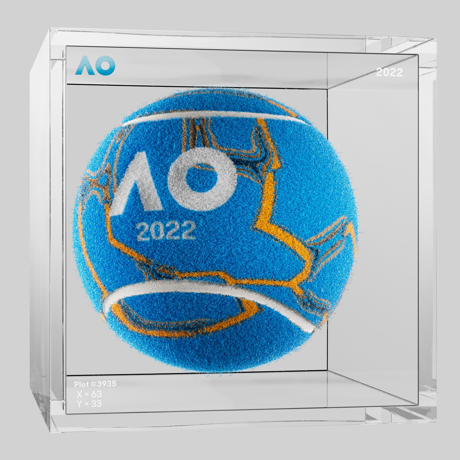 The Australian Open - The Australian Open Art Ball - AO Art Ball #5960 - NFT # 5960