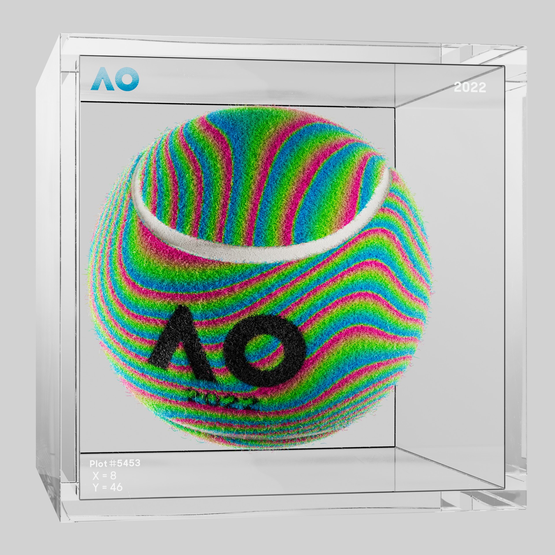 The Australian Open - The Australian Open Art Ball - AO Art Ball #5961 - NFT # 5961