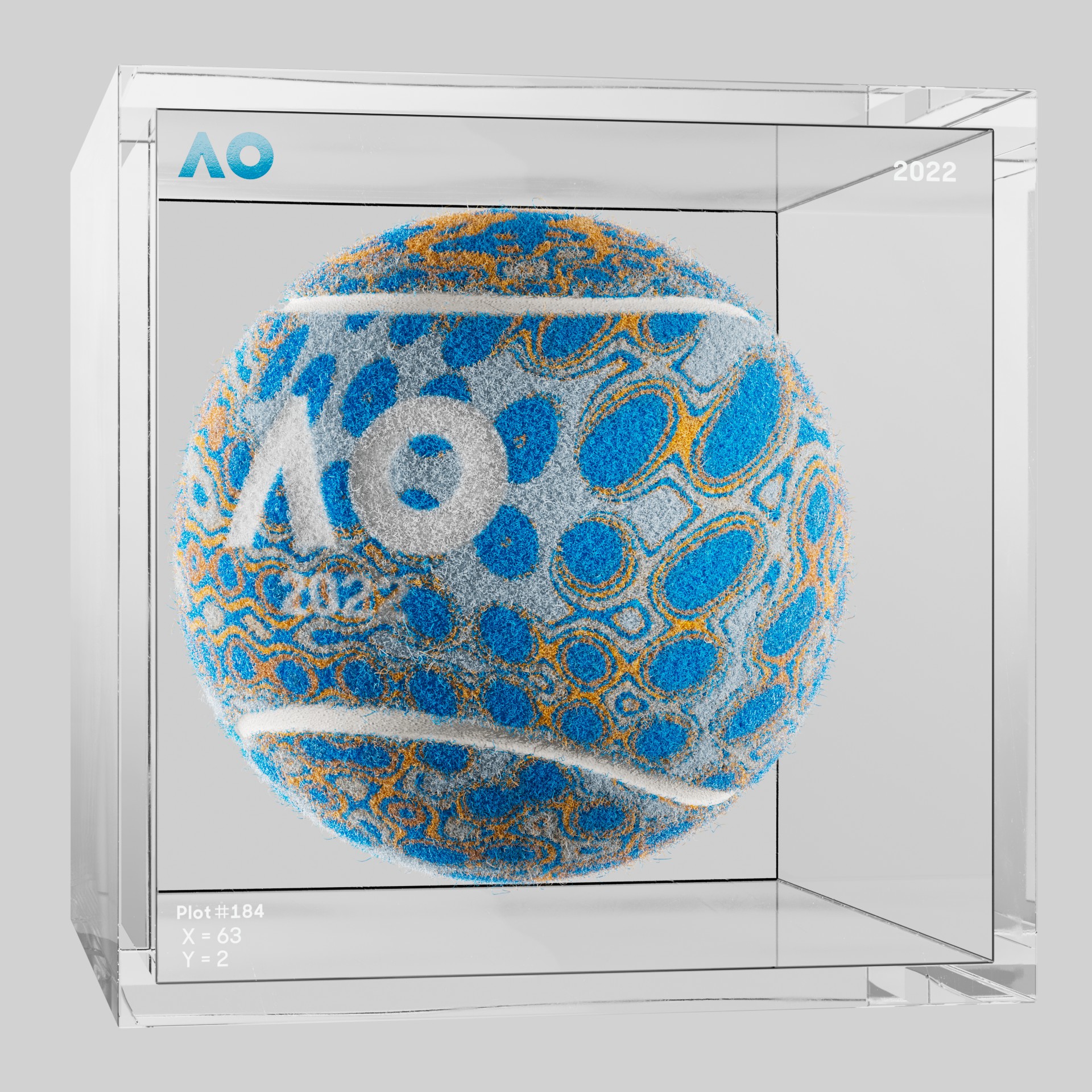 The Australian Open - The Australian Open Art Ball - AO Art Ball #5962 - NFT # 5962