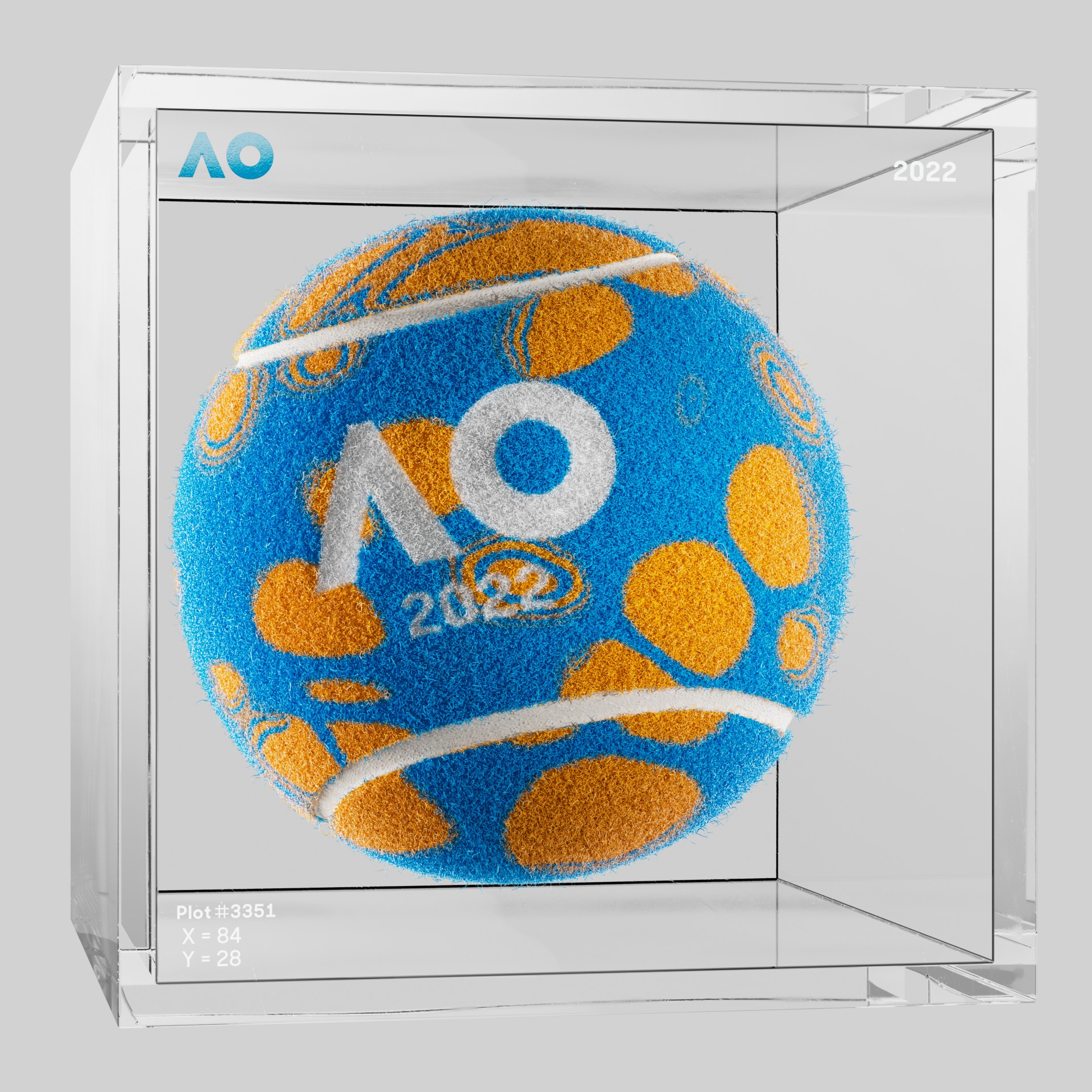 The Australian Open - The Australian Open Art Ball - AO Art Ball #5963 - NFT # 5963