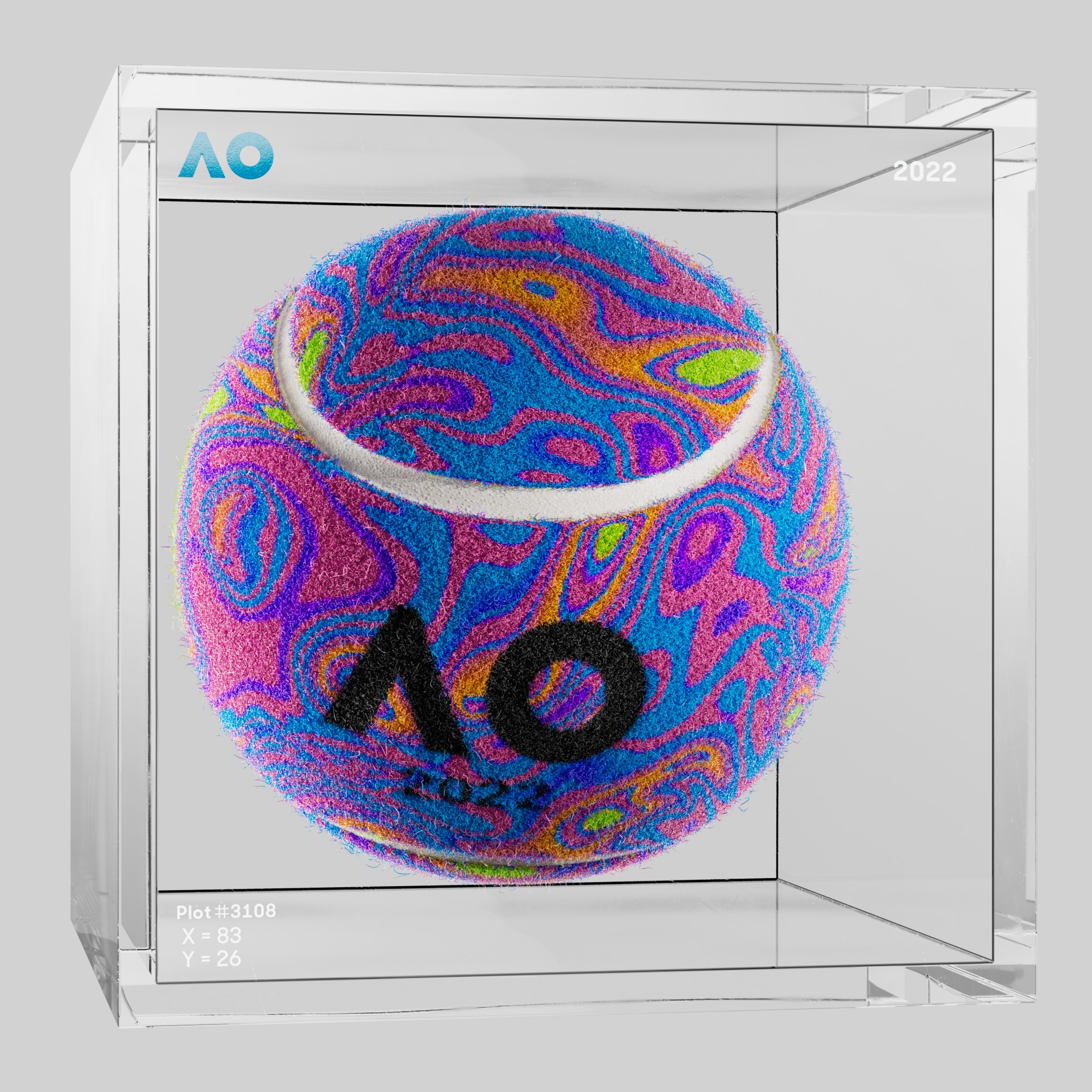 The Australian Open - The Australian Open Art Ball - AO Art Ball #5964 - NFT # 5964