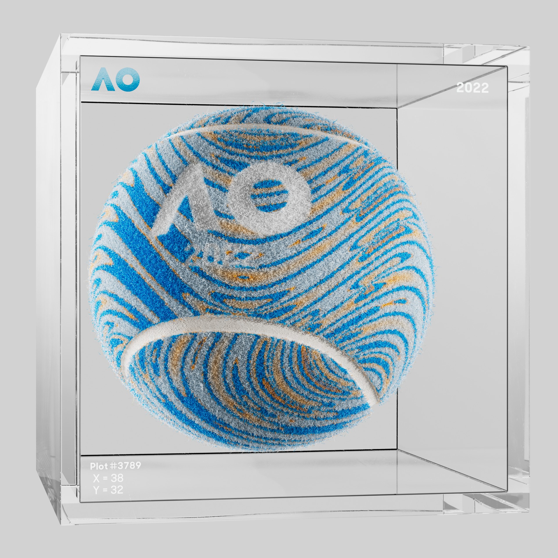 The Australian Open - The Australian Open Art Ball - AO Art Ball #5965 - NFT # 5965