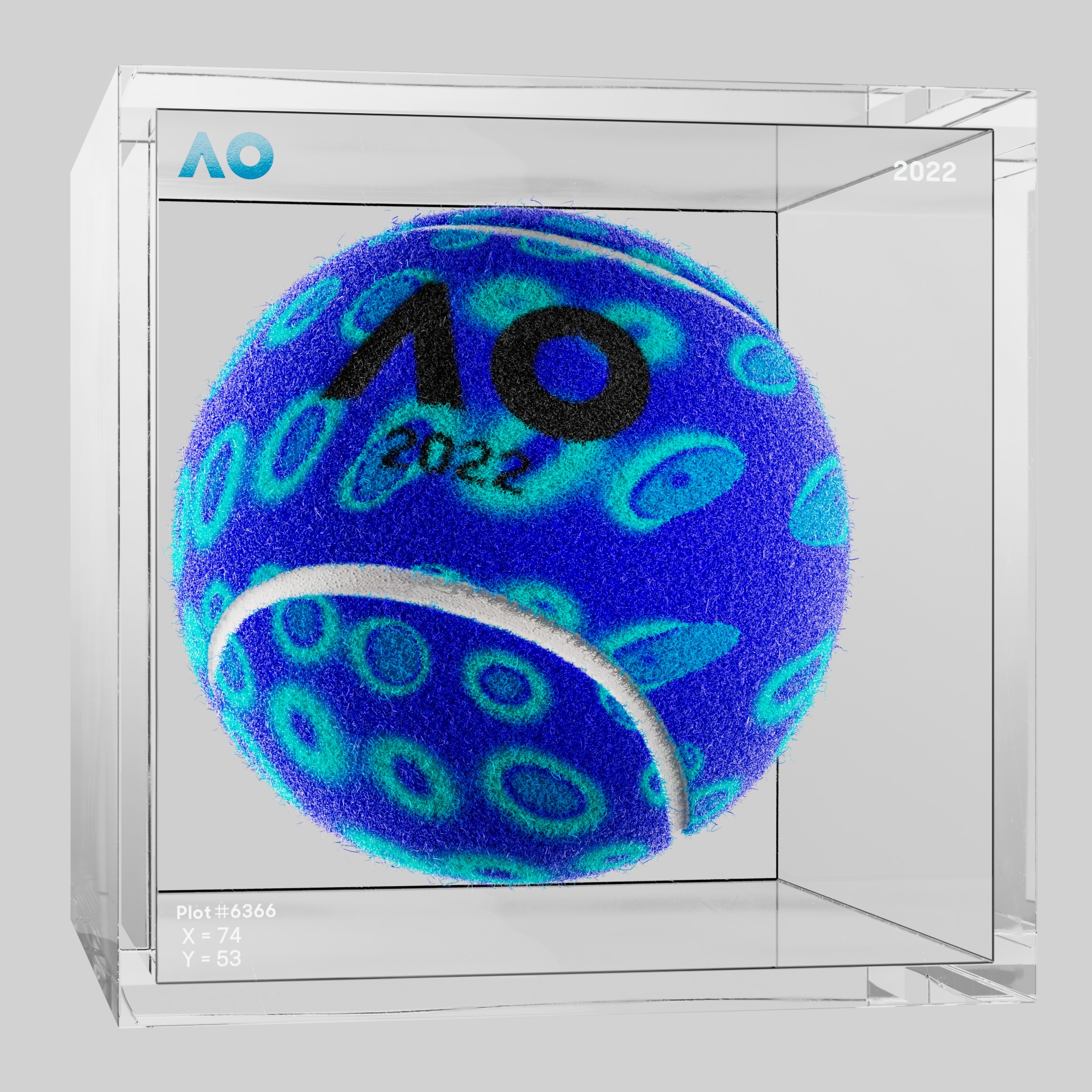 The Australian Open - The Australian Open Art Ball - AO Art Ball #5966 - NFT # 5966