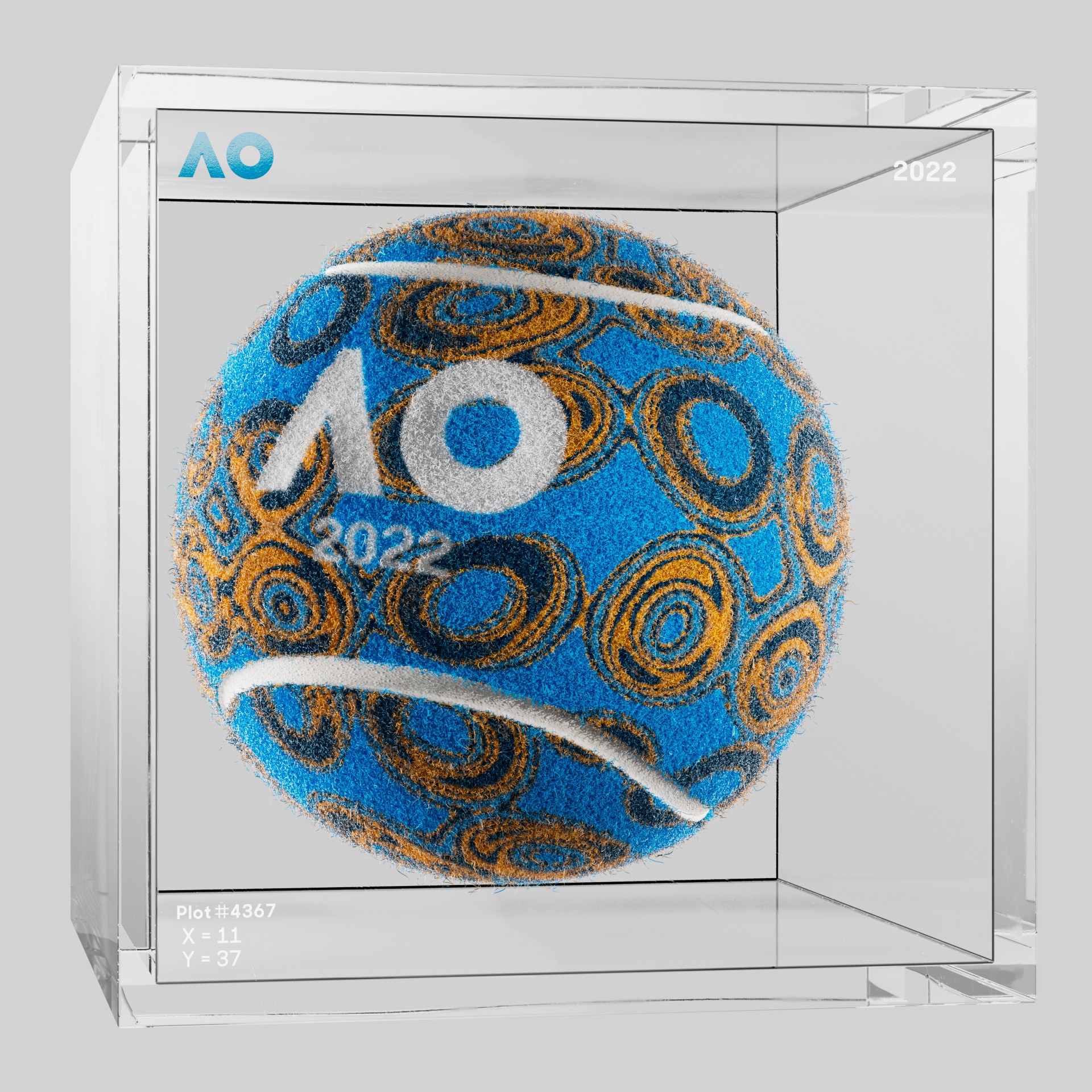 The Australian Open - The Australian Open Art Ball - AO Art Ball #5967 - NFT # 5967