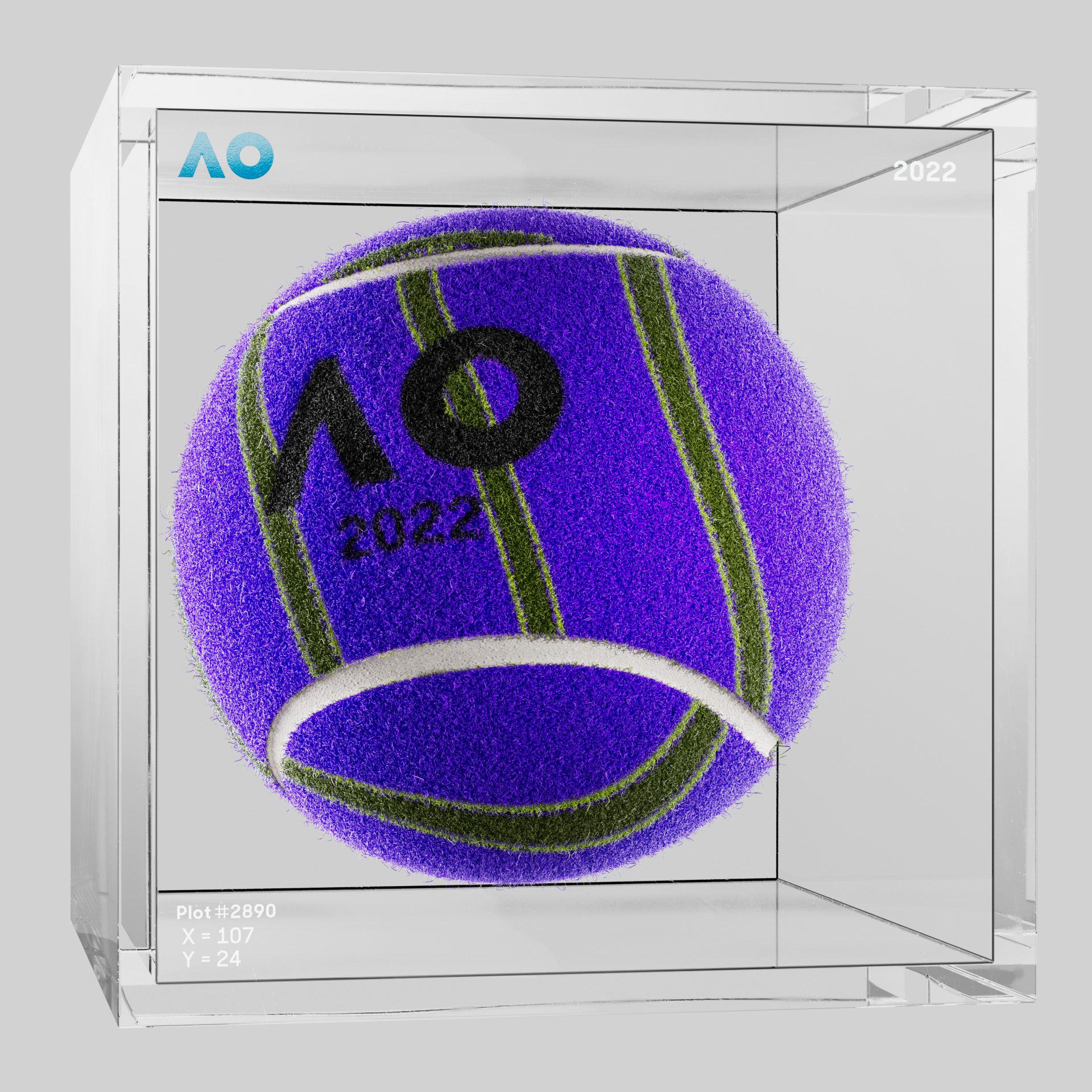 The Australian Open - The Australian Open Art Ball - AO Art Ball #5968 - NFT # 5968