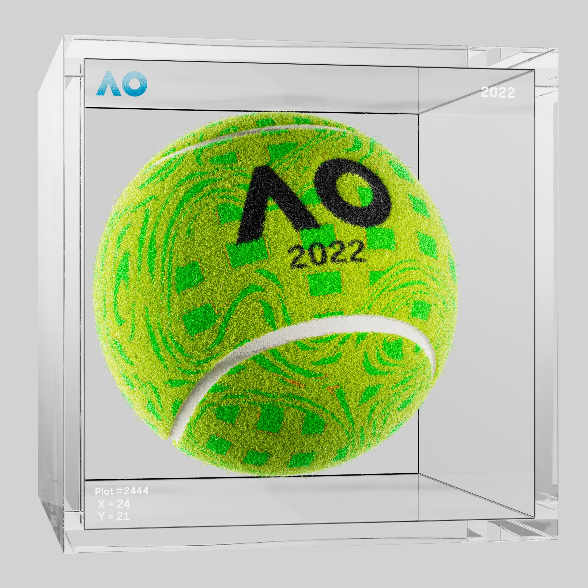 The Australian Open - The Australian Open Art Ball - AO Art Ball #5969 - NFT # 5969