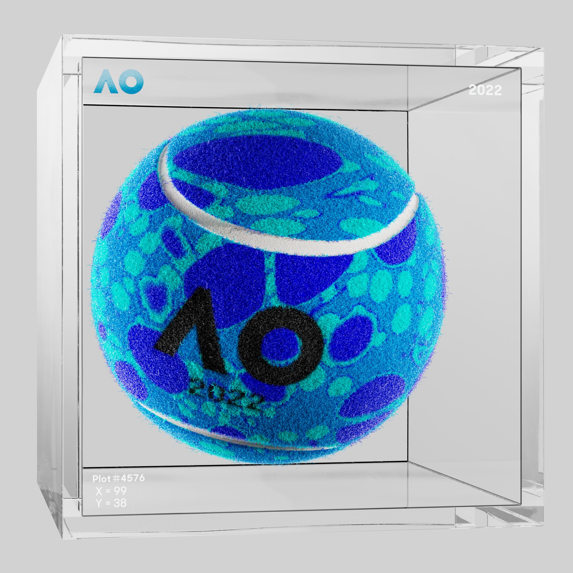 The Australian Open - The Australian Open Art Ball - AO Art Ball #597 - NFT # 597