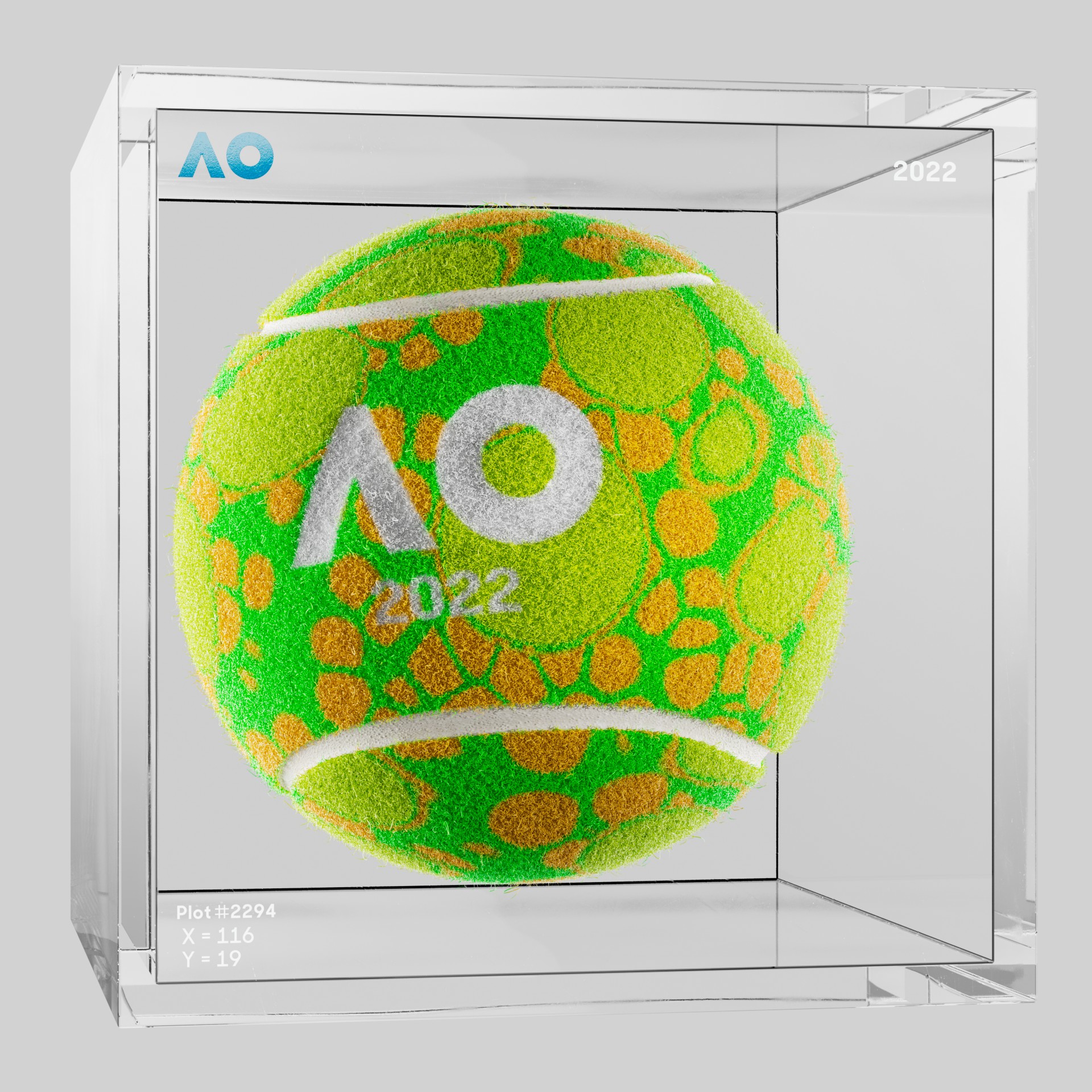 The Australian Open - The Australian Open Art Ball - AO Art Ball #5970 - NFT # 5970