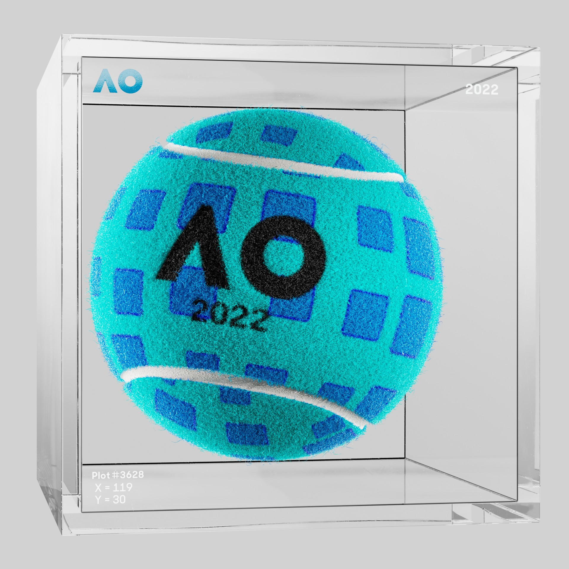 The Australian Open - The Australian Open Art Ball - AO Art Ball #5972 - NFT # 5972