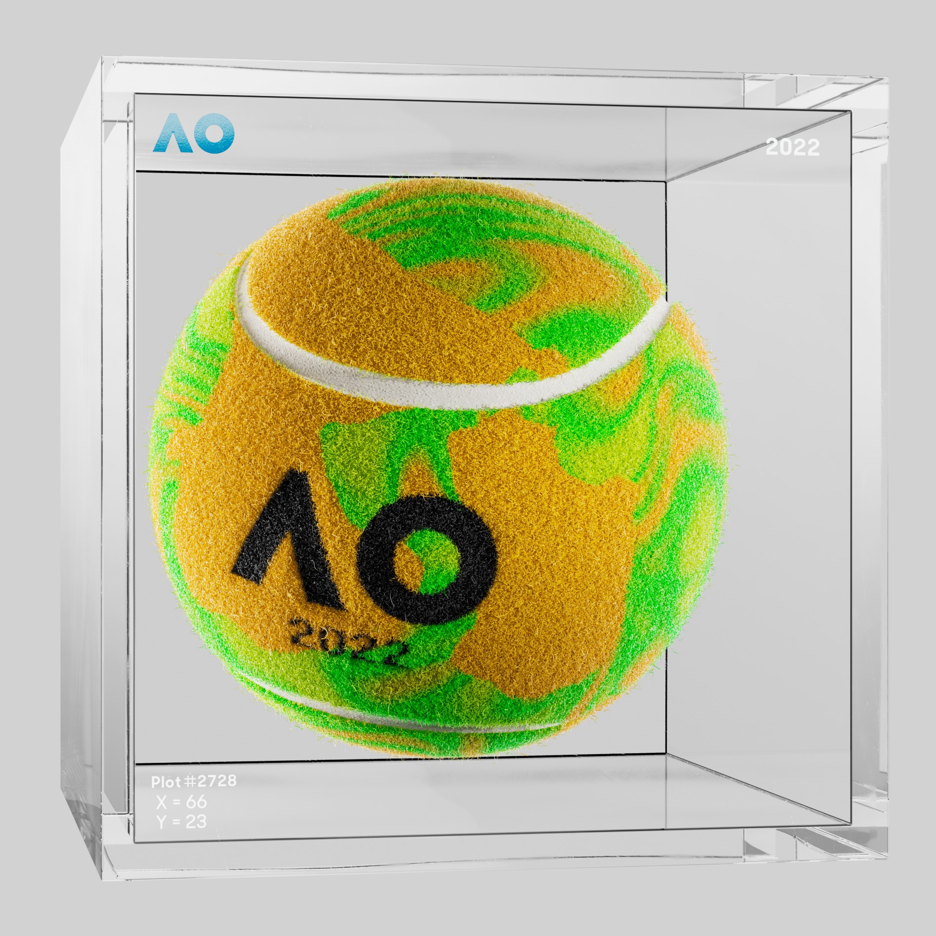 The Australian Open - The Australian Open Art Ball - AO Art Ball #5973 - NFT # 5973