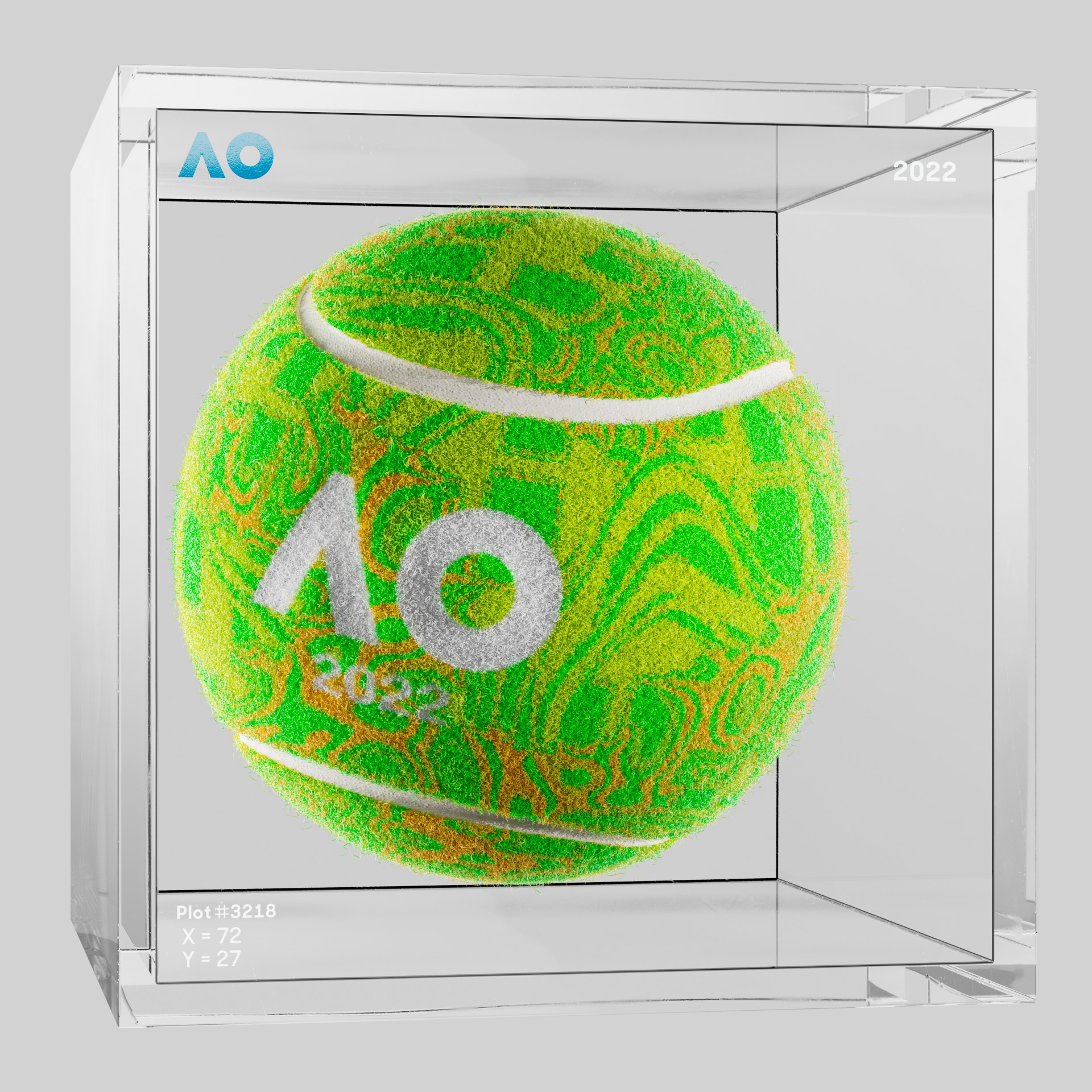 The Australian Open - The Australian Open Art Ball - AO Art Ball #5974 - NFT # 5974