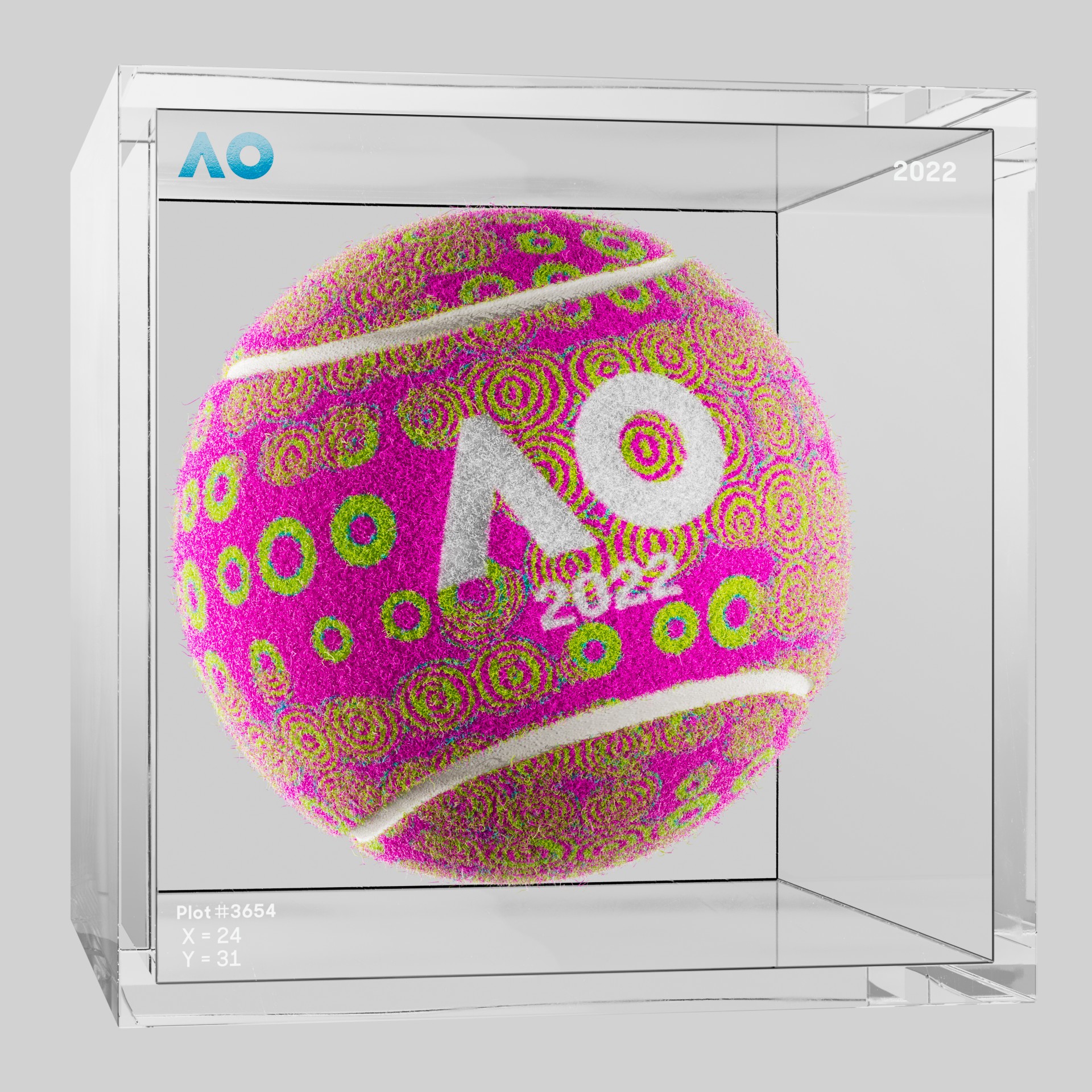 The Australian Open - The Australian Open Art Ball - AO Art Ball #5976 - NFT # 5976