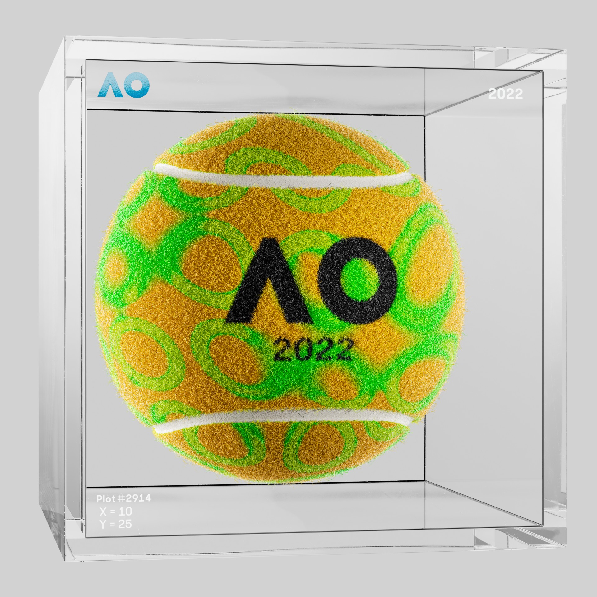 The Australian Open - The Australian Open Art Ball - AO Art Ball #5977 - NFT # 5977