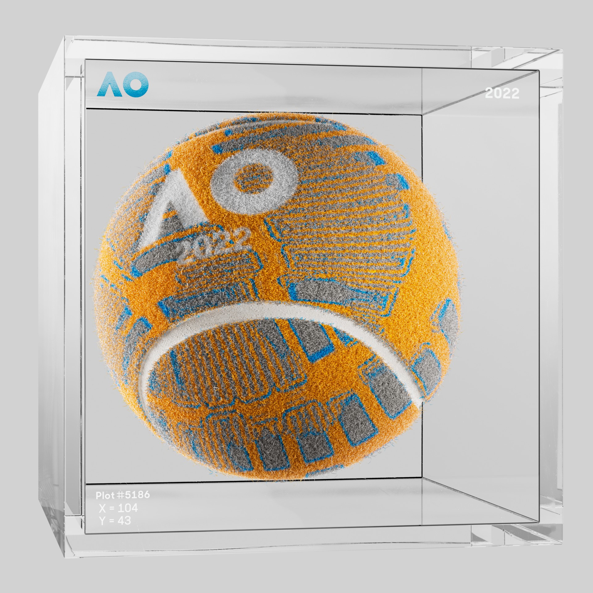 The Australian Open - The Australian Open Art Ball - AO Art Ball #5978 - NFT # 5978