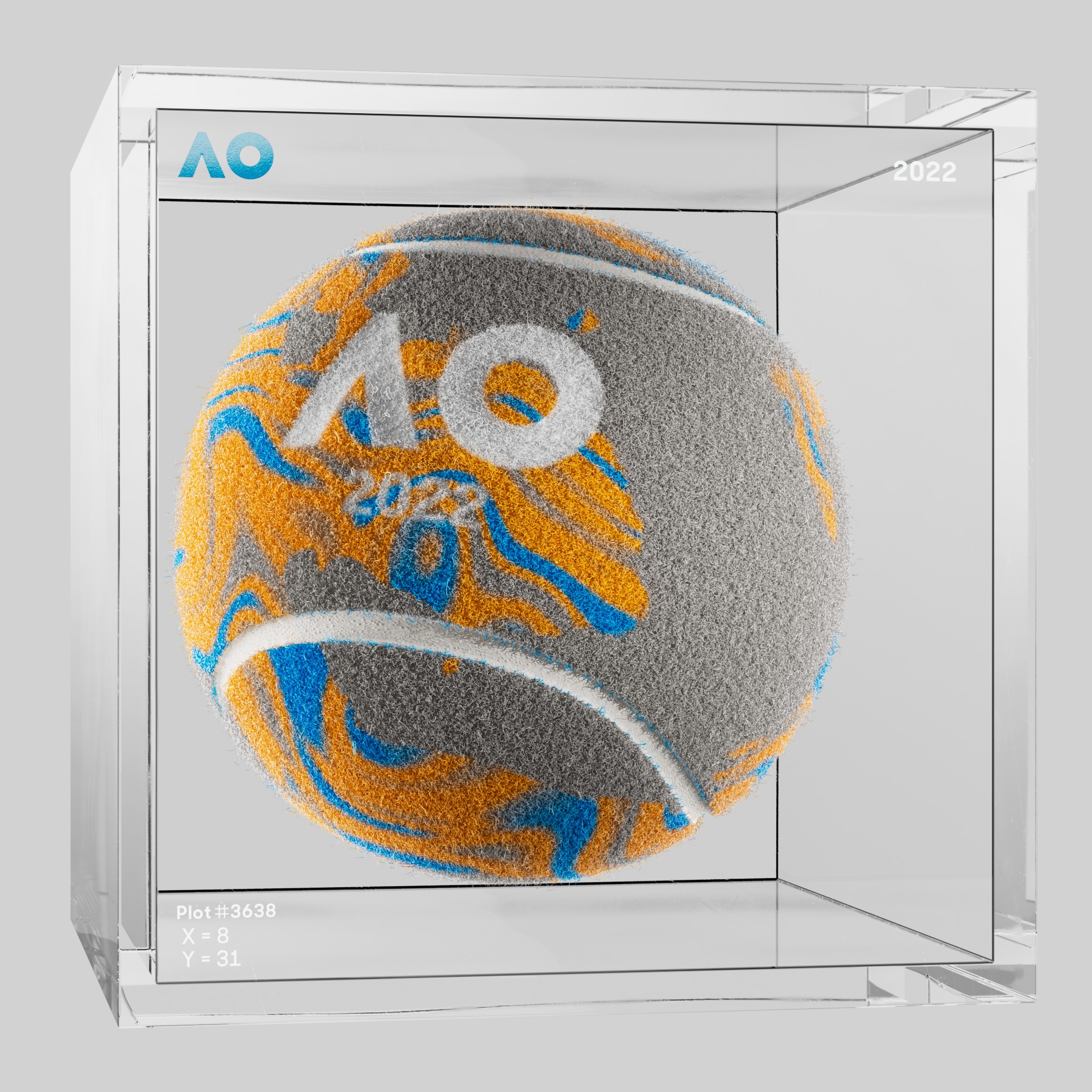 The Australian Open - The Australian Open Art Ball - AO Art Ball #5980 - NFT # 5980