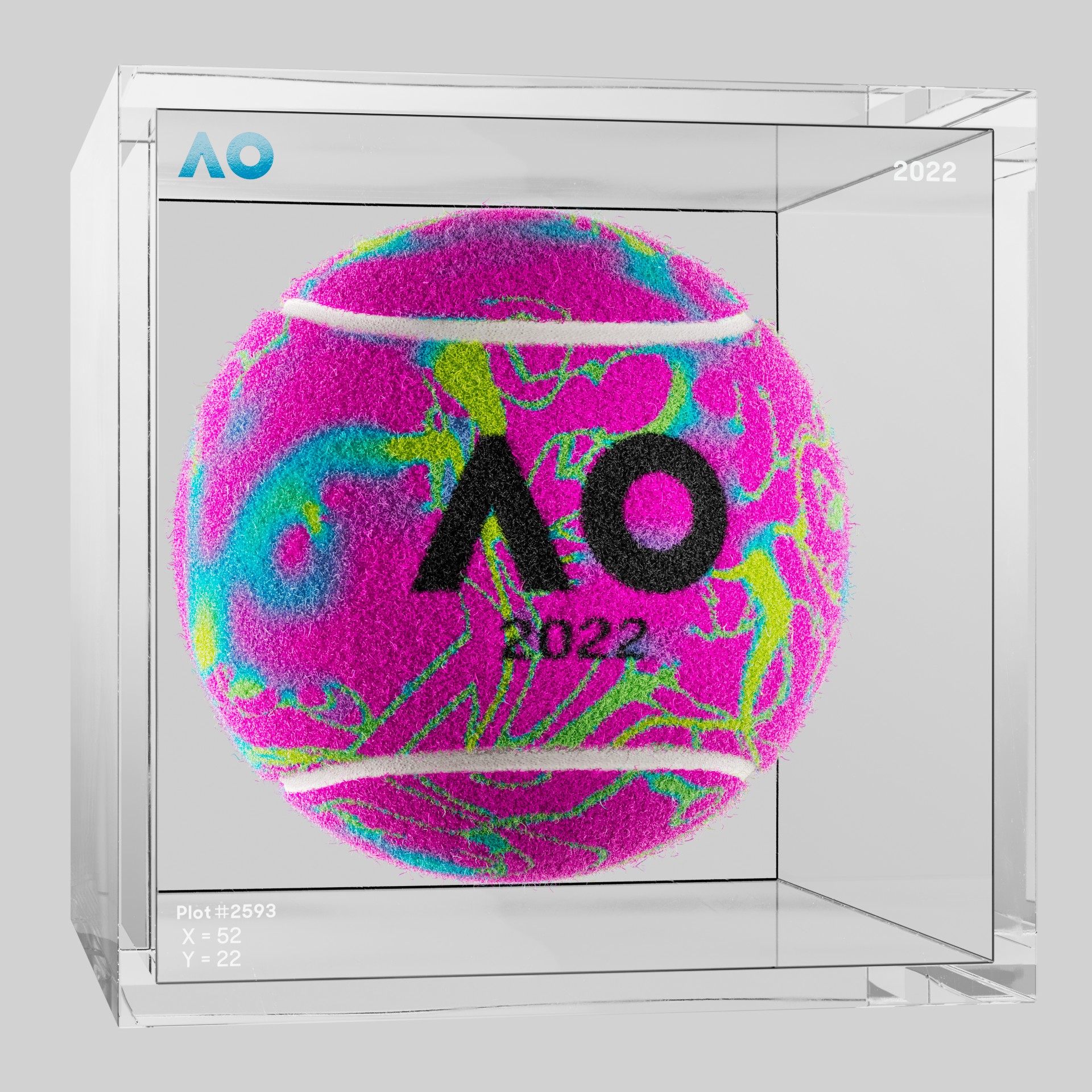 The Australian Open - The Australian Open Art Ball - AO Art Ball #5981 - NFT # 5981