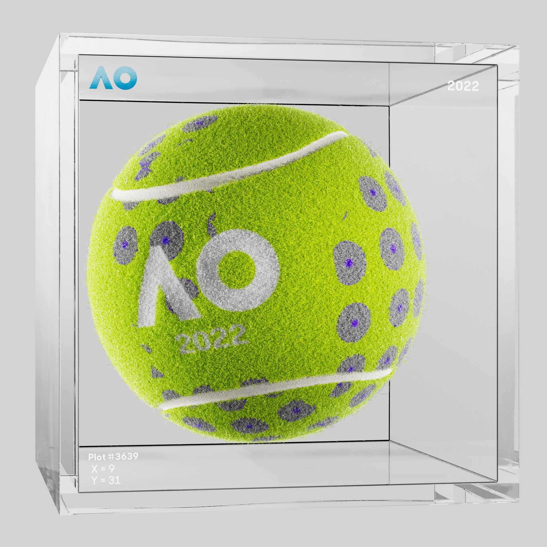 The Australian Open - The Australian Open Art Ball - AO Art Ball #5982 - NFT # 5982