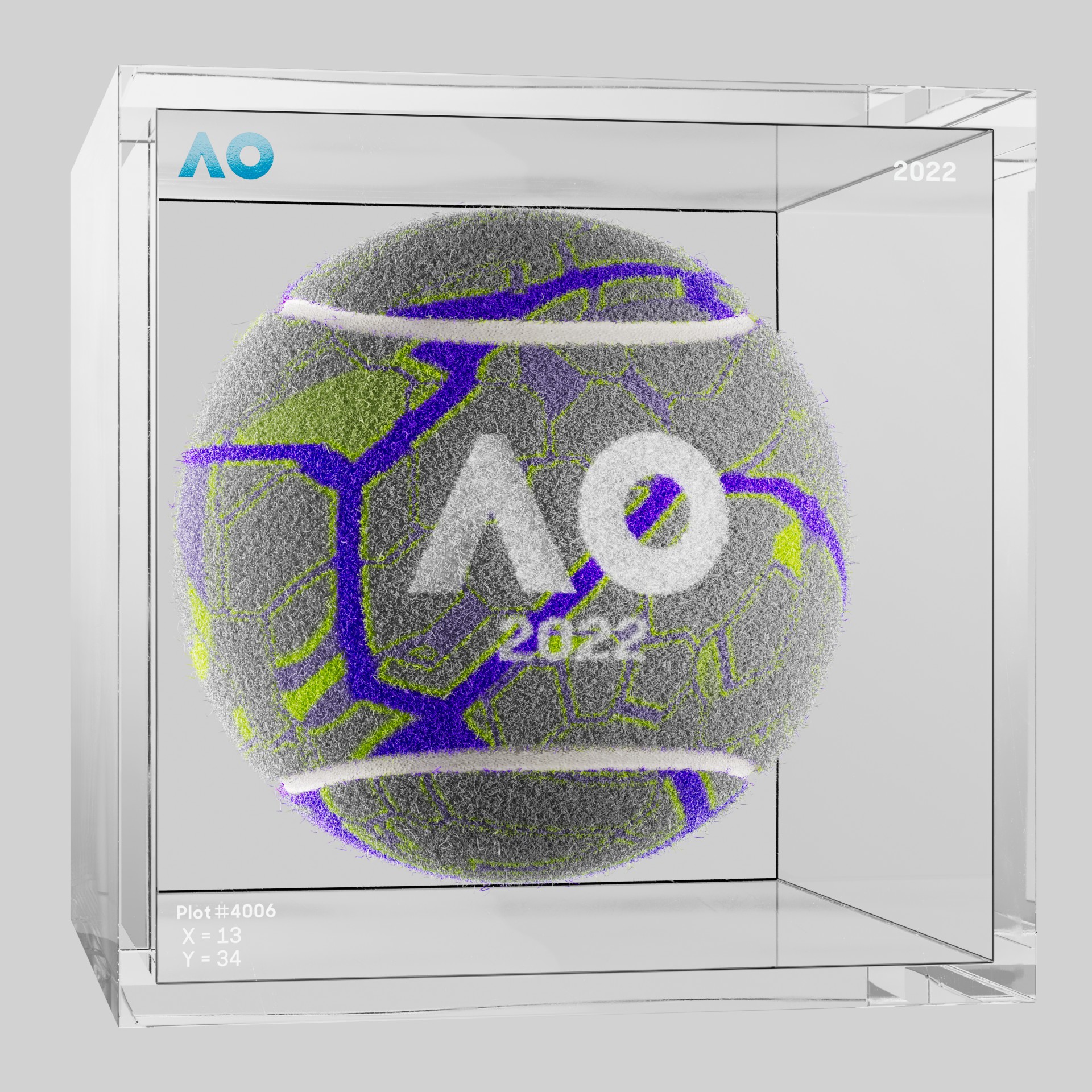 The Australian Open - The Australian Open Art Ball - AO Art Ball #5984 - NFT # 5984