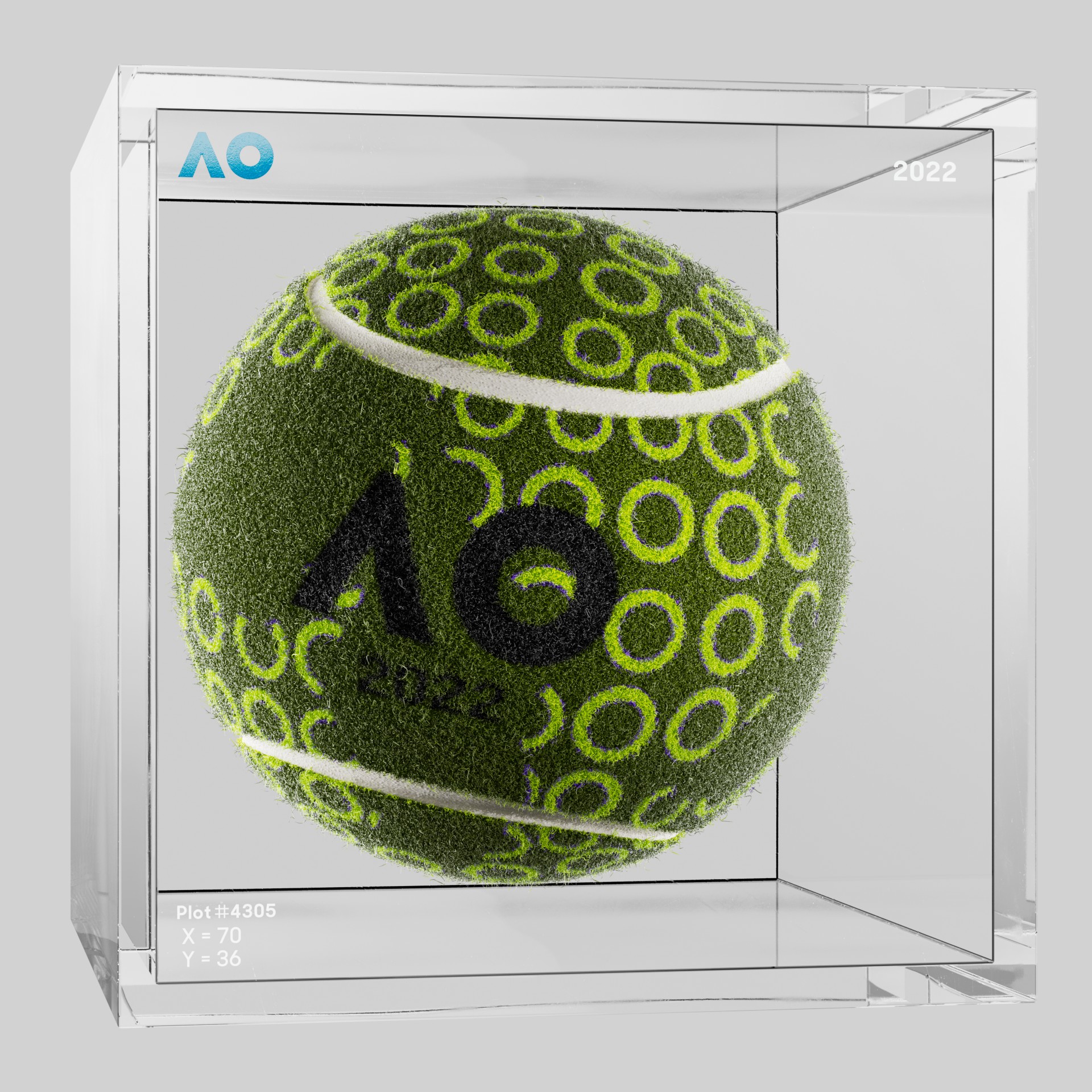 The Australian Open - The Australian Open Art Ball - AO Art Ball #5985 - NFT # 5985