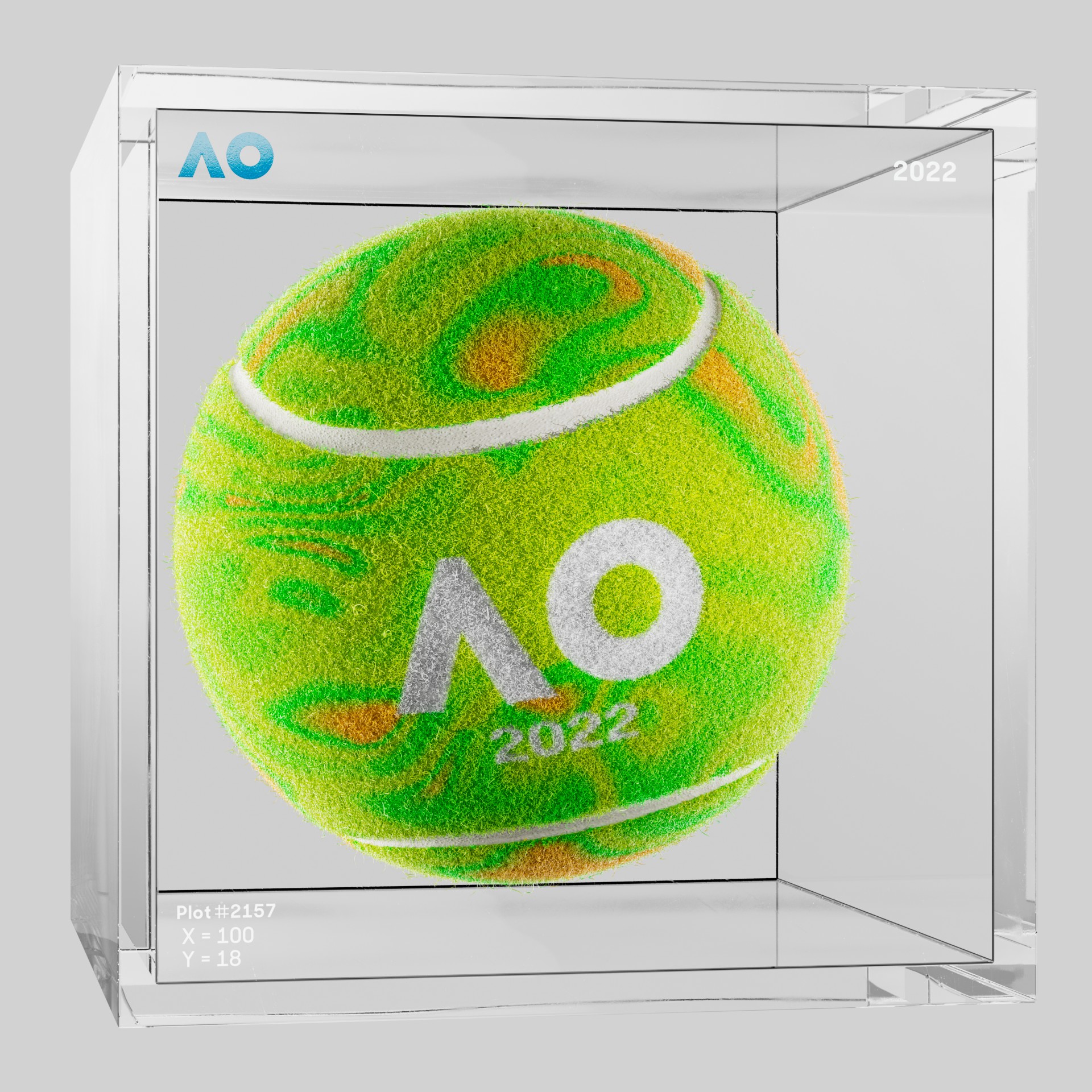 The Australian Open - The Australian Open Art Ball - AO Art Ball #5987 - NFT # 5987