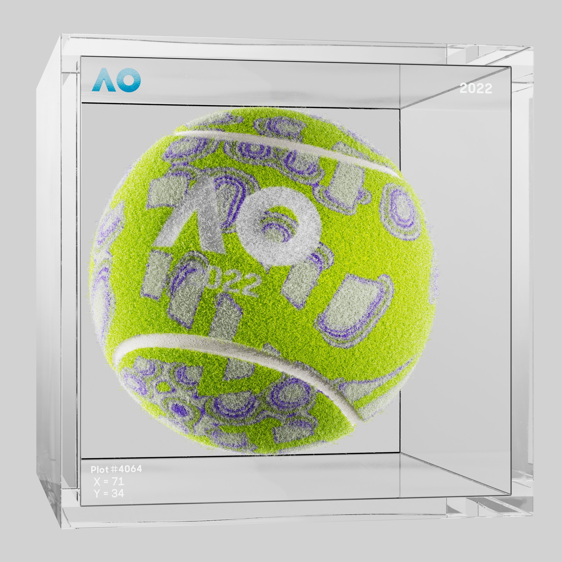 The Australian Open - The Australian Open Art Ball - AO Art Ball #5988 - NFT # 5988