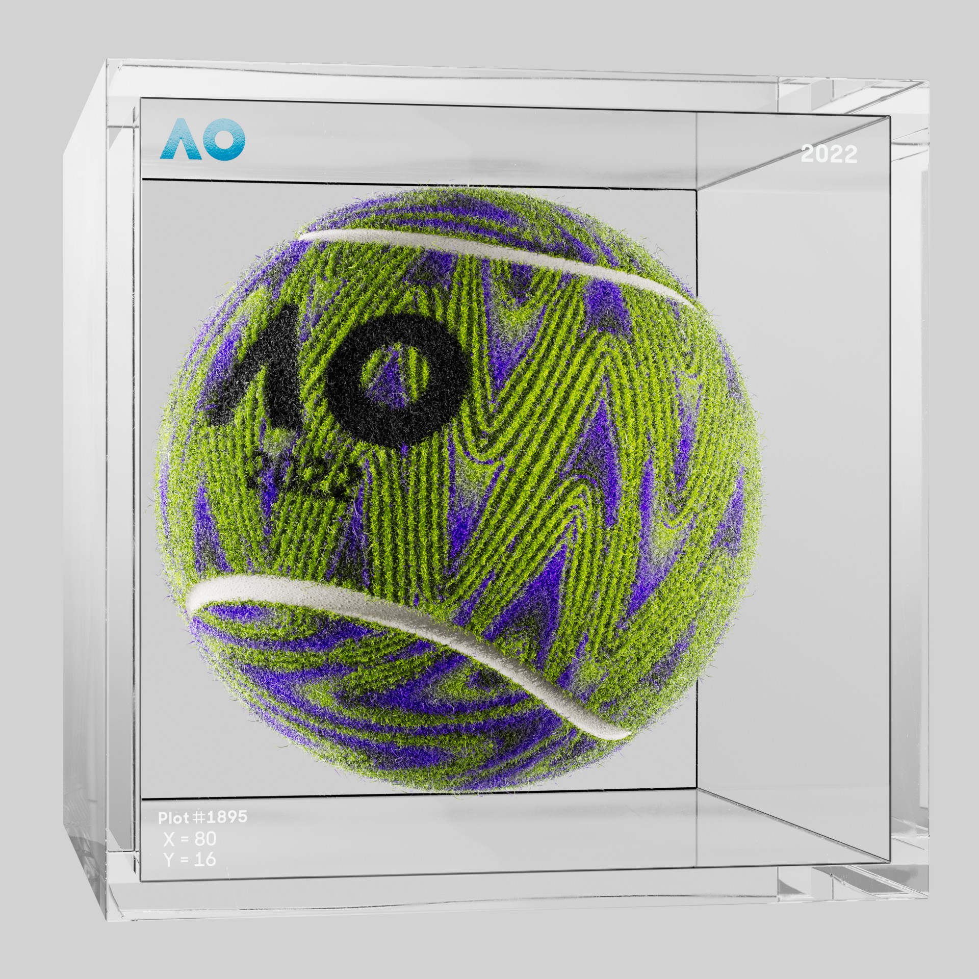 The Australian Open - The Australian Open Art Ball - AO Art Ball #5990 - NFT # 5990