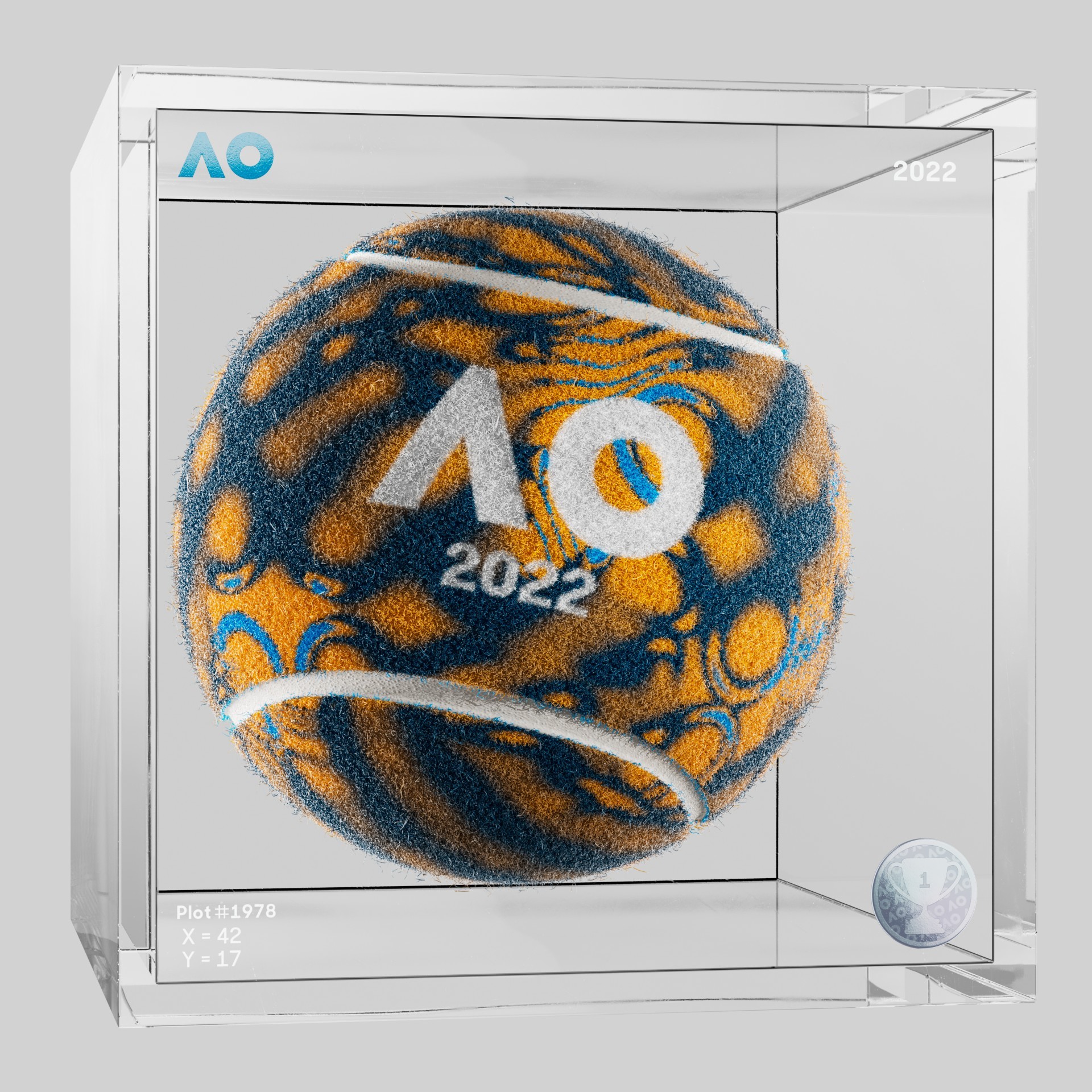 The Australian Open - The Australian Open Art Ball - AO Art Ball #5992 - NFT # 5992