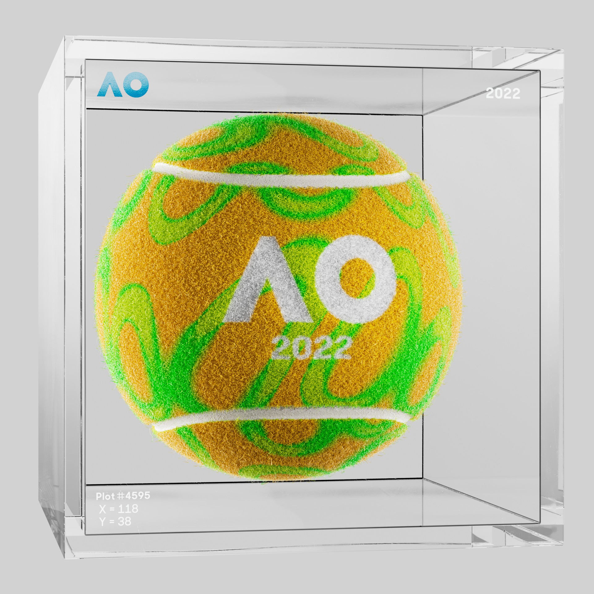 The Australian Open - The Australian Open Art Ball - AO Art Ball #5999 - NFT # 5999