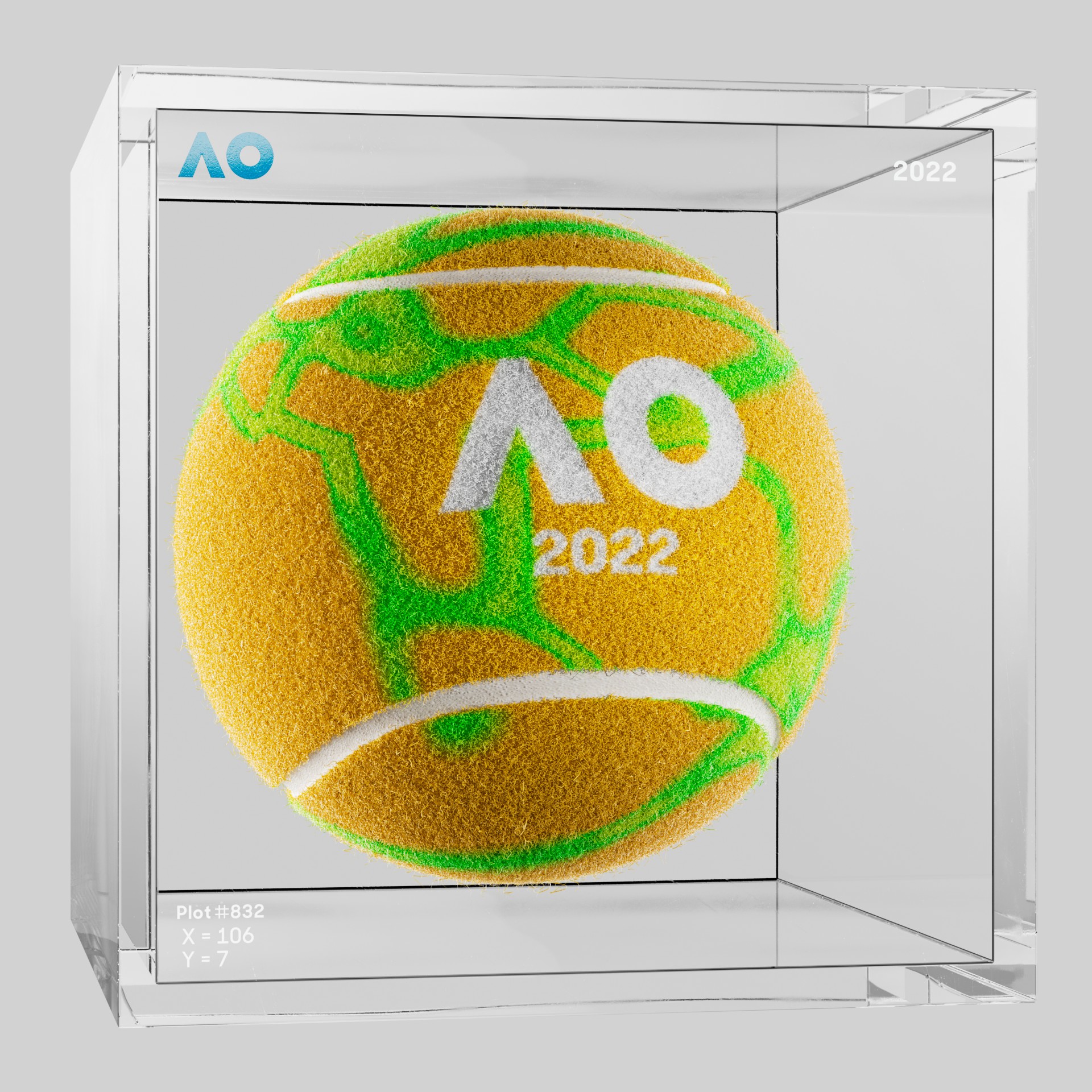 The Australian Open - The Australian Open Art Ball - AO Art Ball #6 - NFT # 6