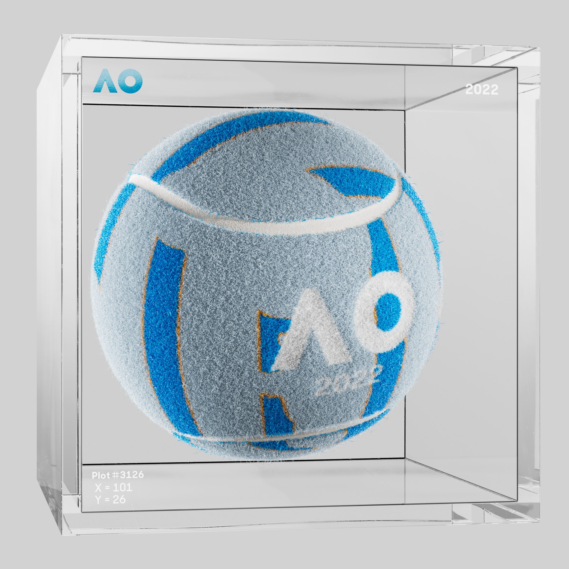 The Australian Open - The Australian Open Art Ball - AO Art Ball #600 - NFT # 600