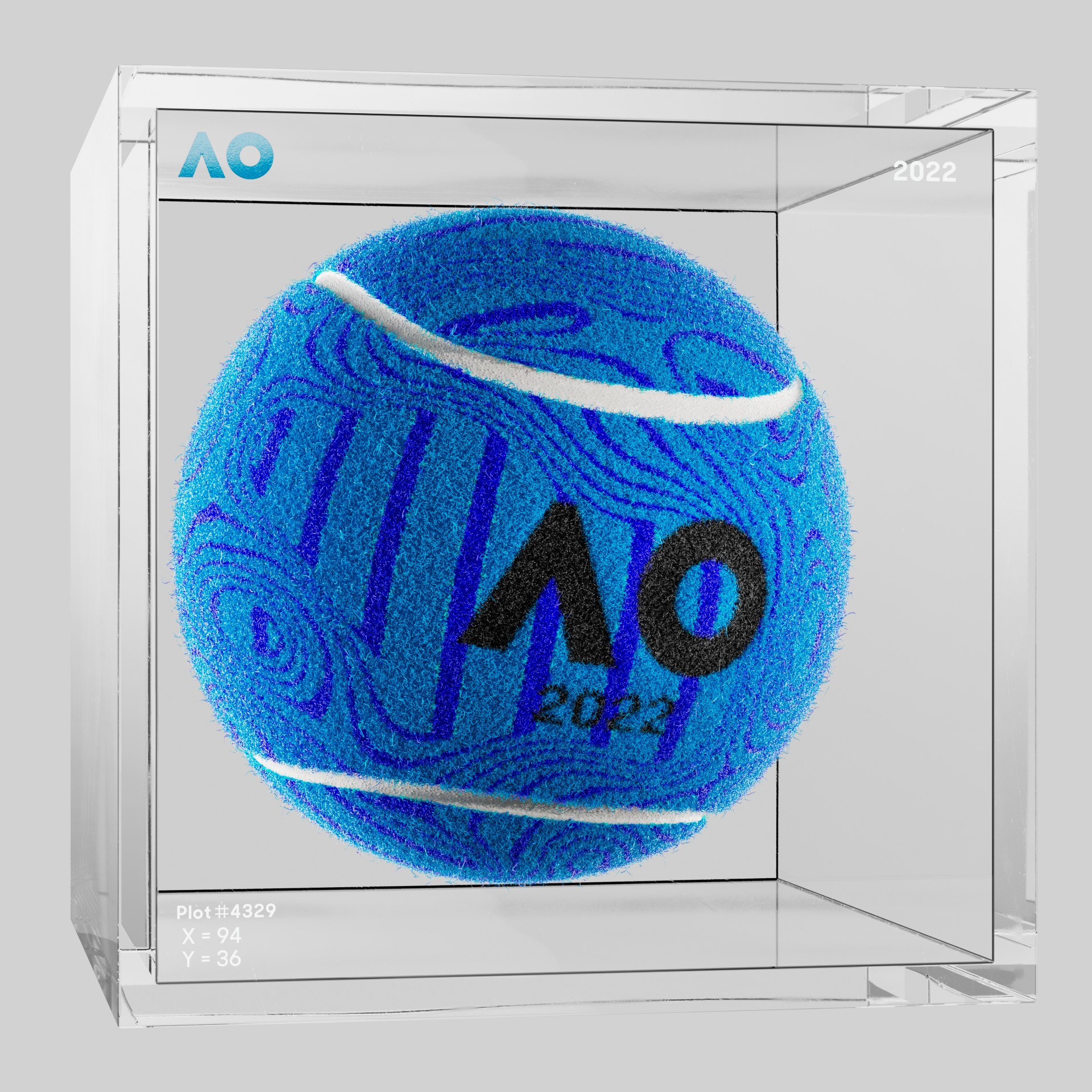 The Australian Open - The Australian Open Art Ball - AO Art Ball #6000 - NFT # 6000