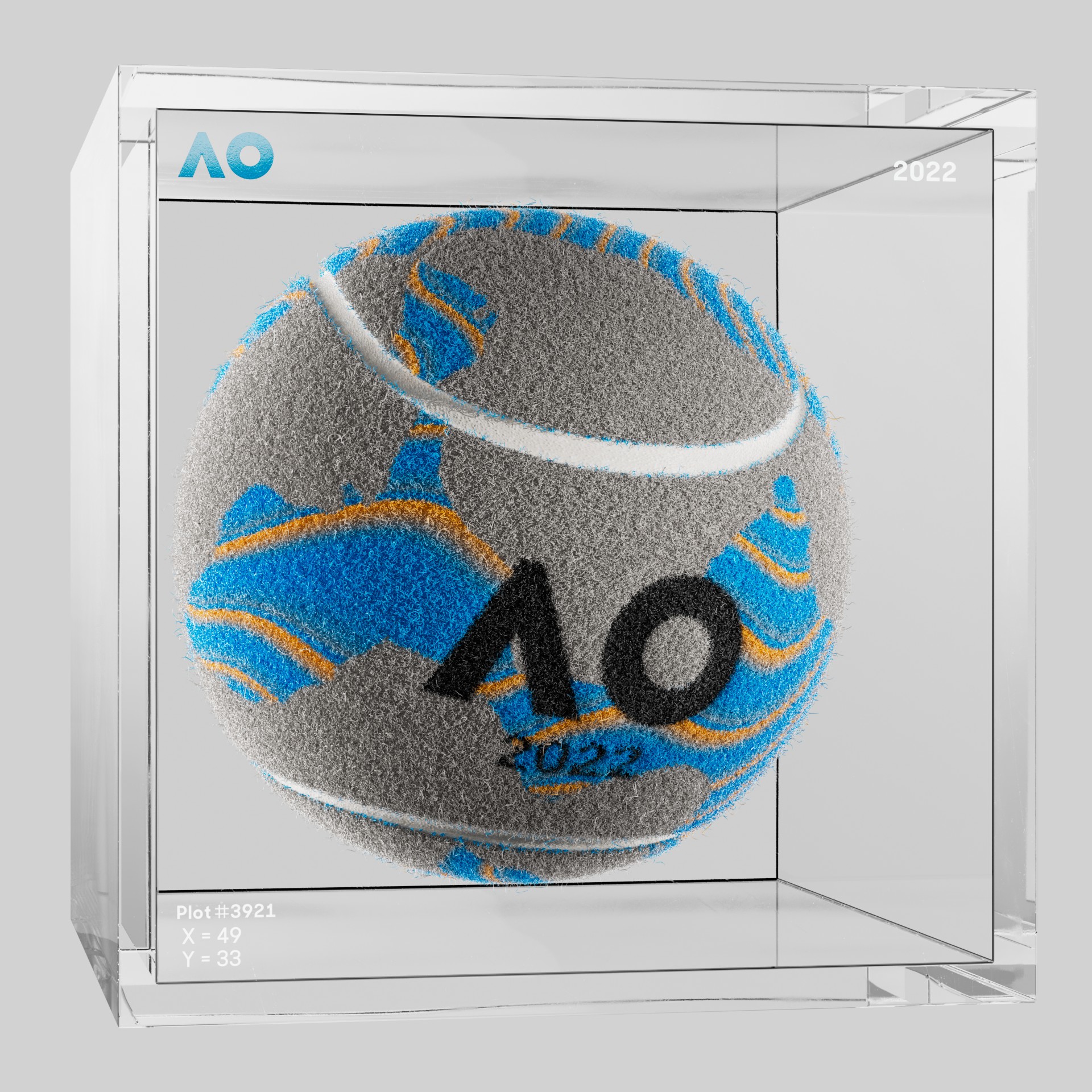 The Australian Open - The Australian Open Art Ball - AO Art Ball #6003 - NFT # 6003