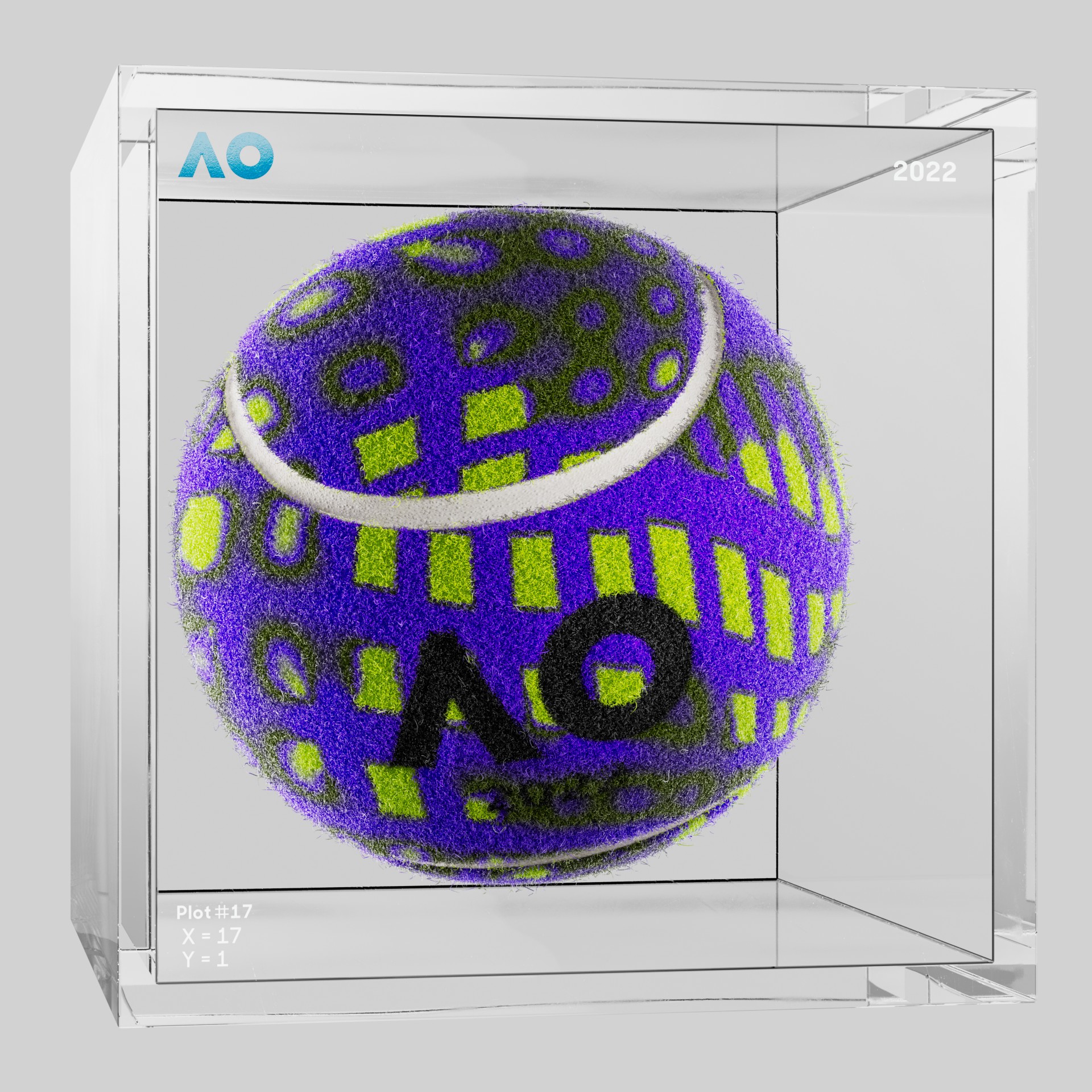 The Australian Open - The Australian Open Art Ball - AO Art Ball #6004 - NFT # 6004