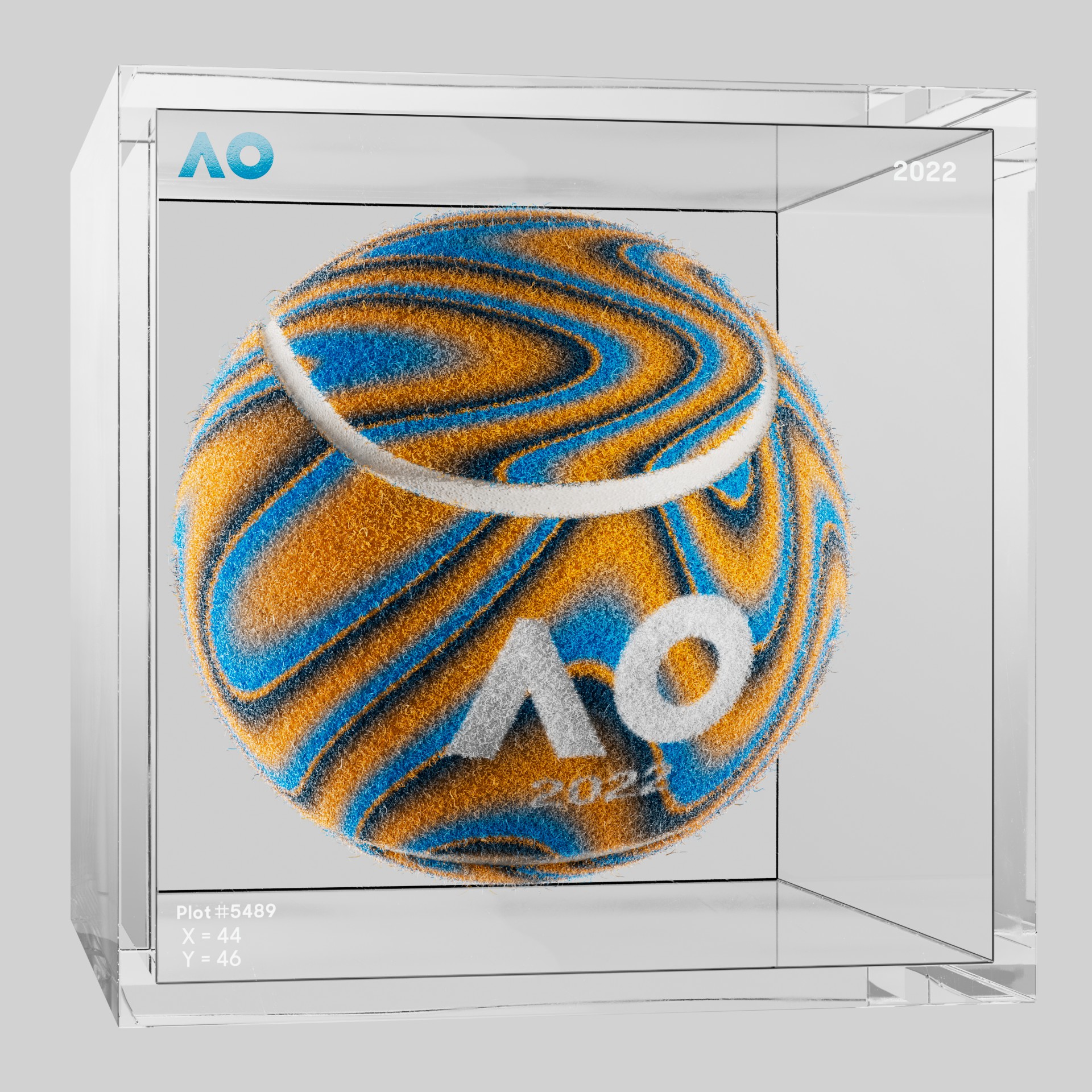 The Australian Open - The Australian Open Art Ball - AO Art Ball #6009 - NFT # 6009