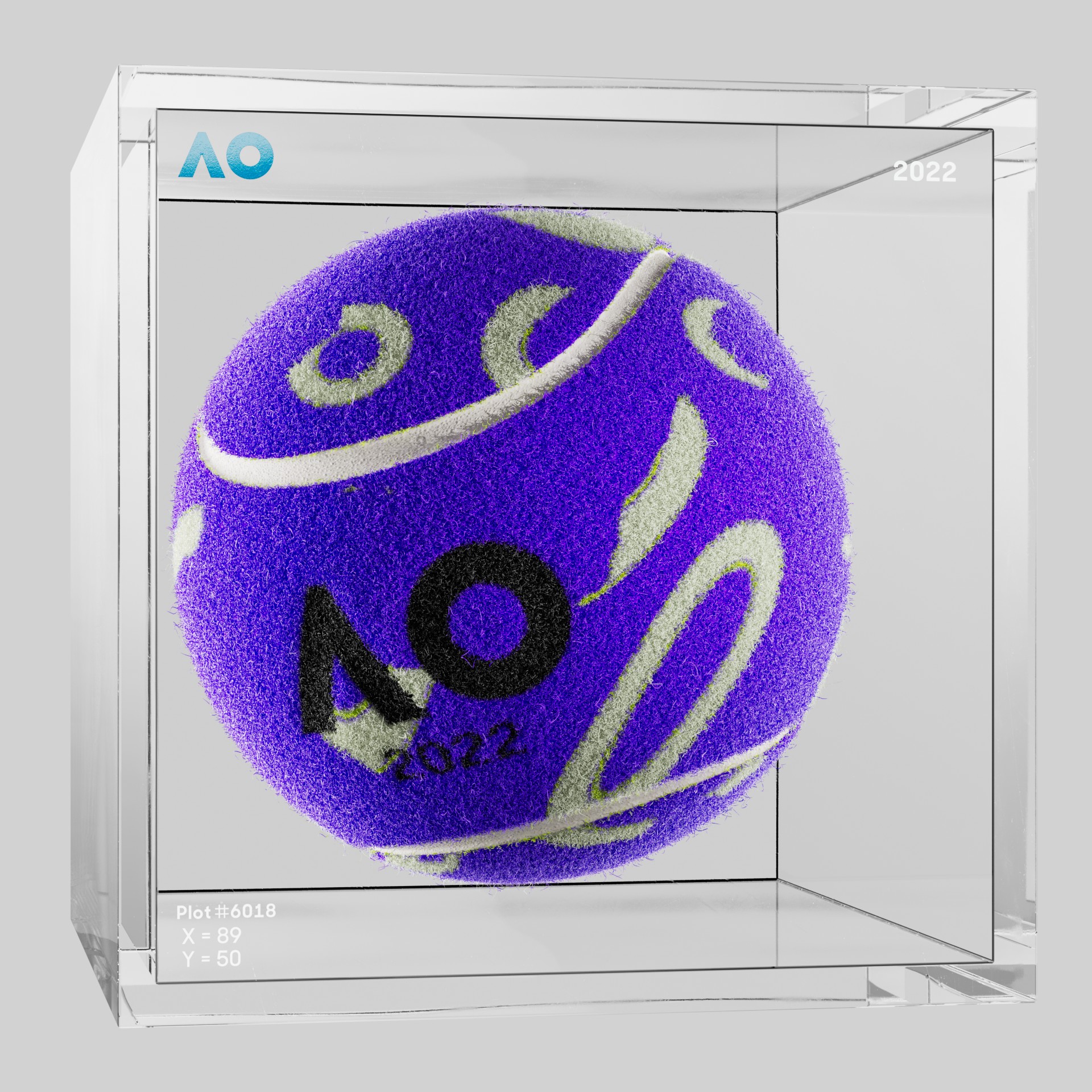The Australian Open - The Australian Open Art Ball - AO Art Ball #601 - NFT # 601