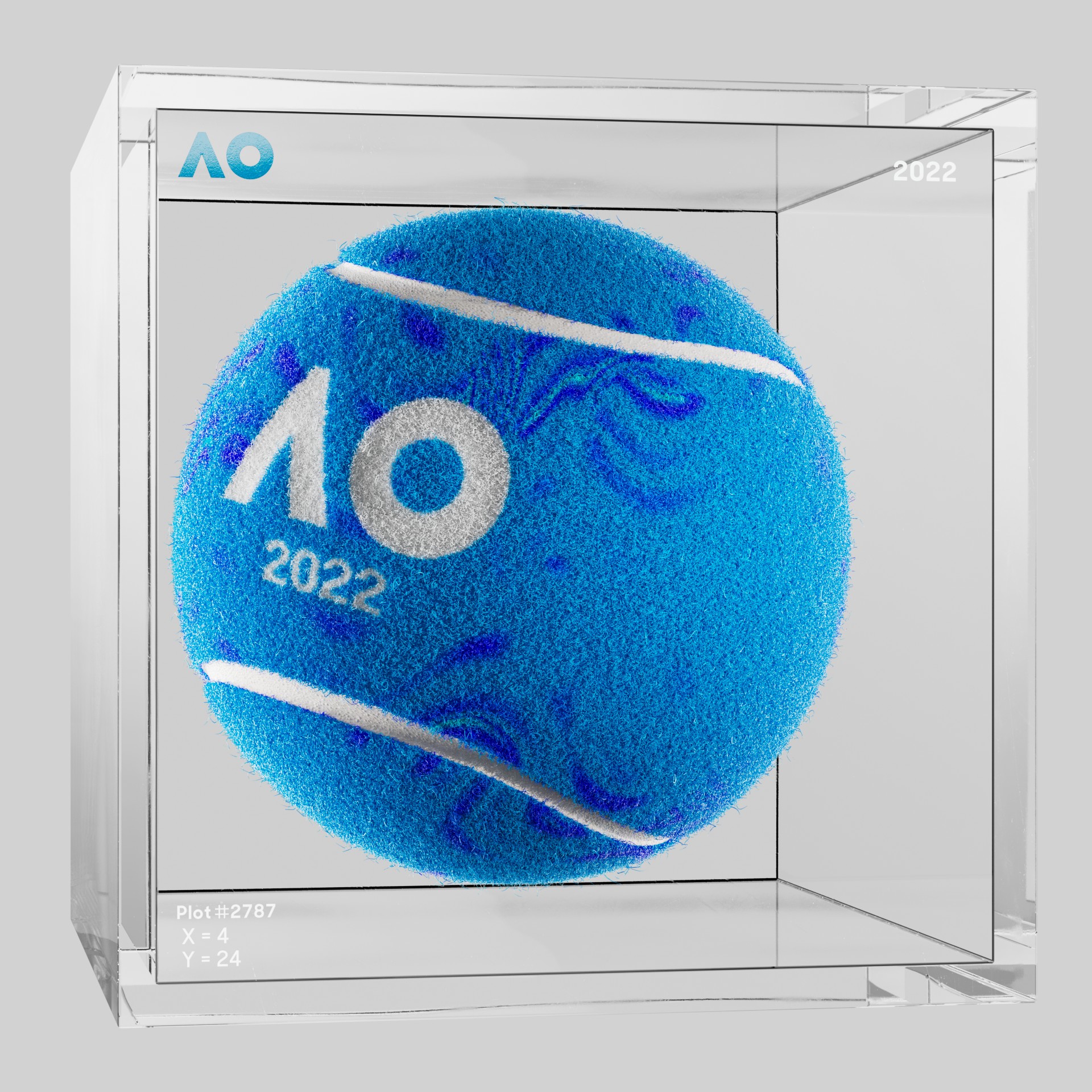 The Australian Open - The Australian Open Art Ball - AO Art Ball #6010 - NFT # 6010