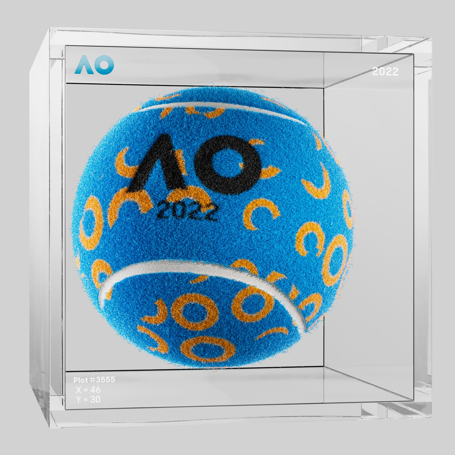 The Australian Open - The Australian Open Art Ball - AO Art Ball #6011 - NFT # 6011