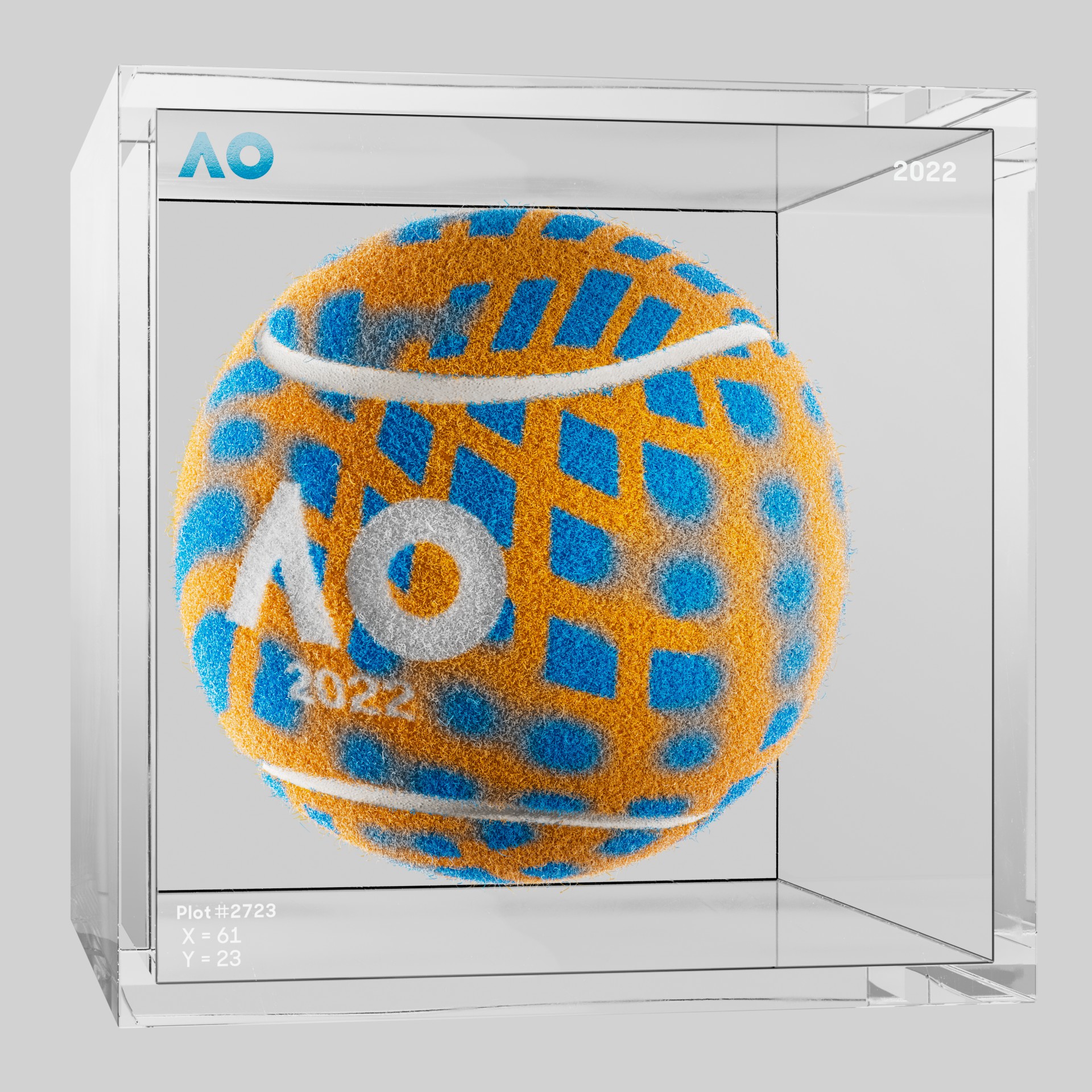 The Australian Open - The Australian Open Art Ball - AO Art Ball #6014 - NFT # 6014