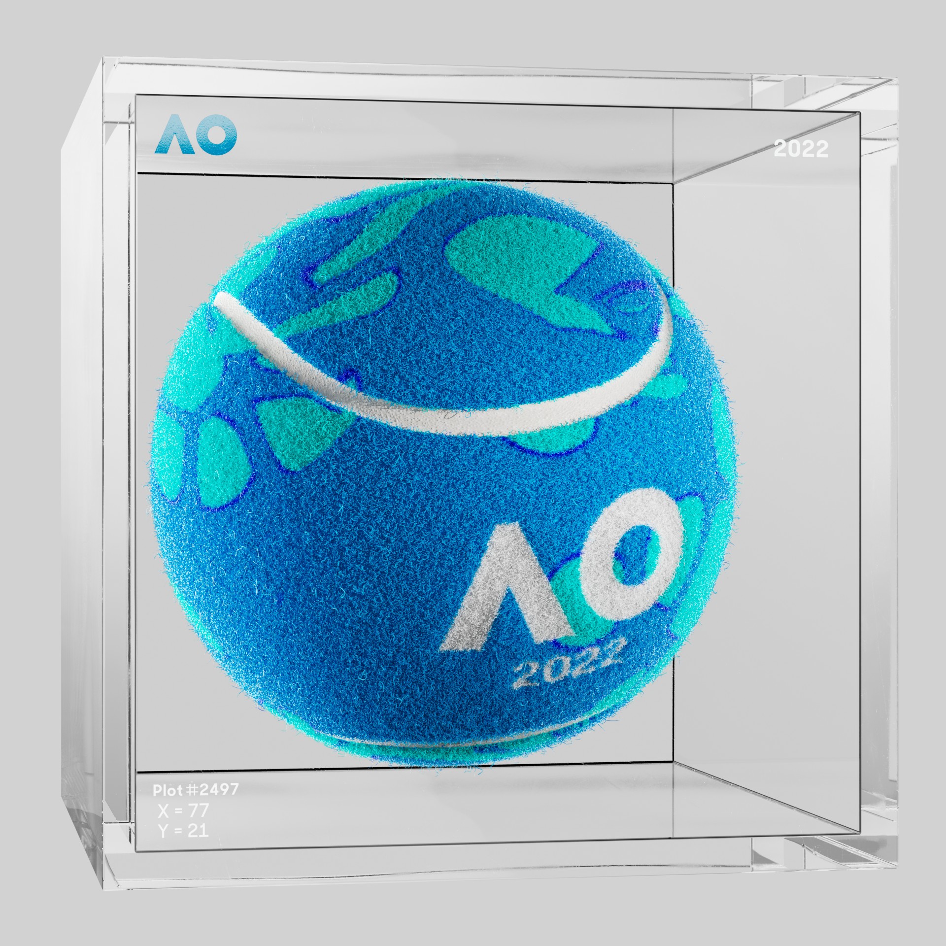 The Australian Open - The Australian Open Art Ball - AO Art Ball #6015 - NFT # 6015