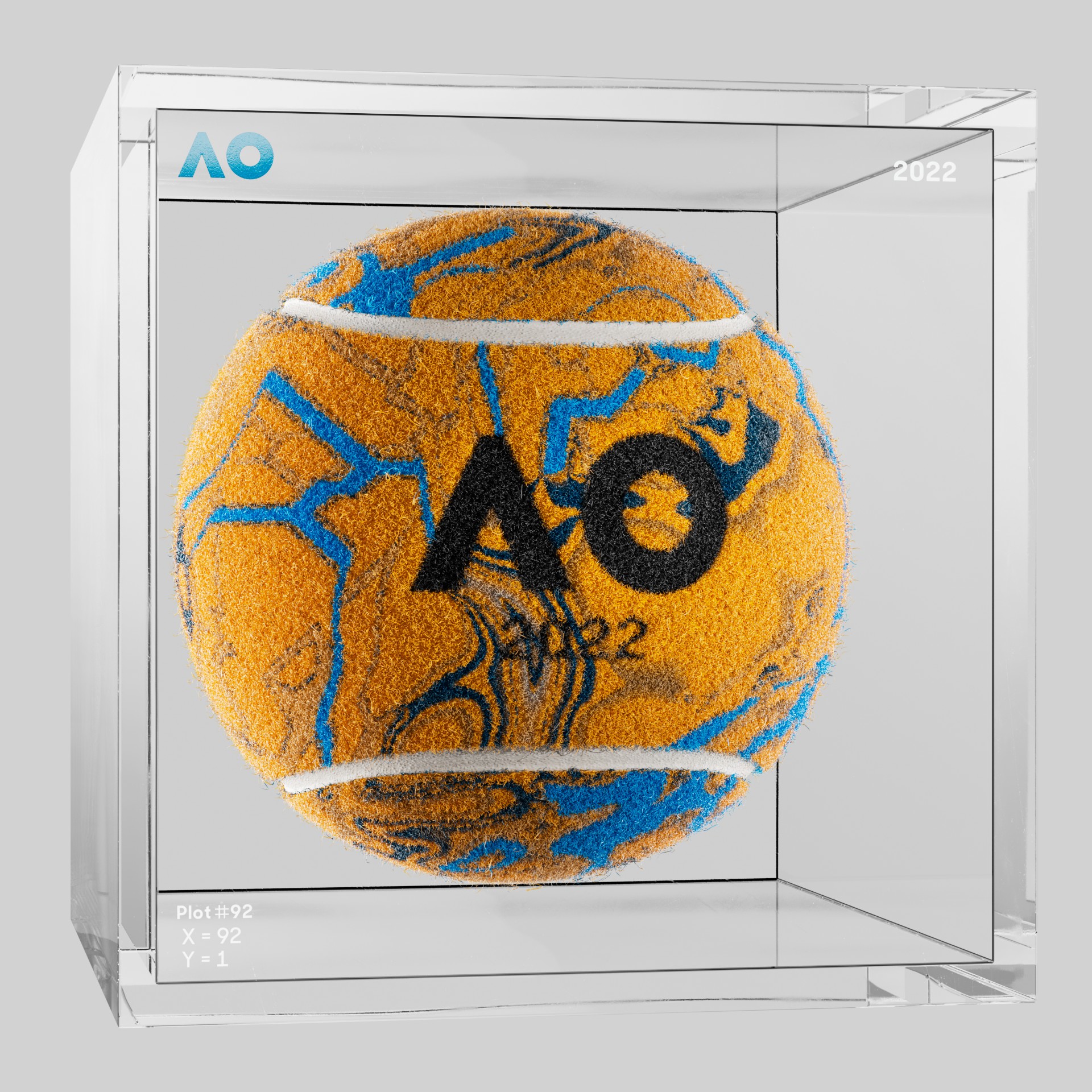 The Australian Open - The Australian Open Art Ball - AO Art Ball #602 - NFT # 602