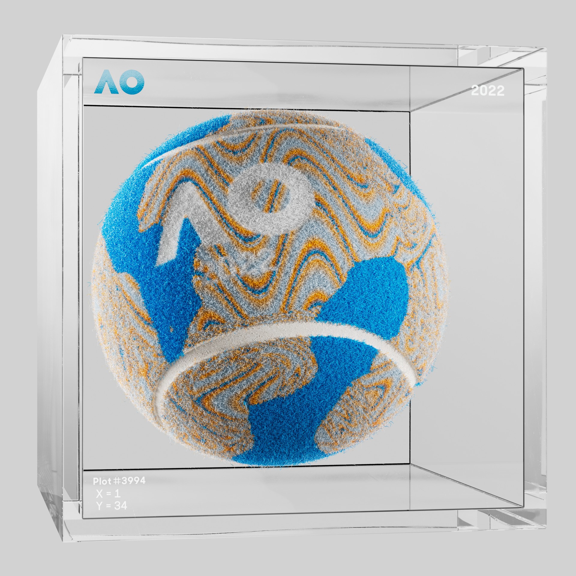 The Australian Open - The Australian Open Art Ball - AO Art Ball #6020 - NFT # 6020