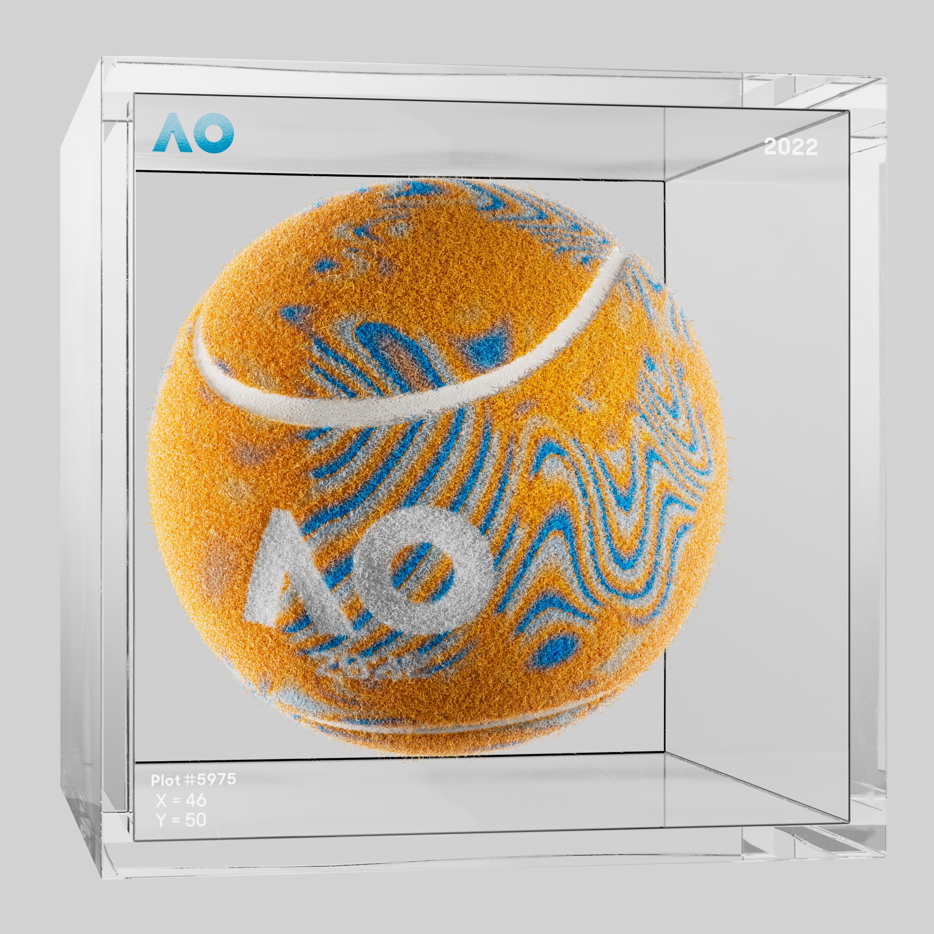 The Australian Open - The Australian Open Art Ball - AO Art Ball #6021 - NFT # 6021