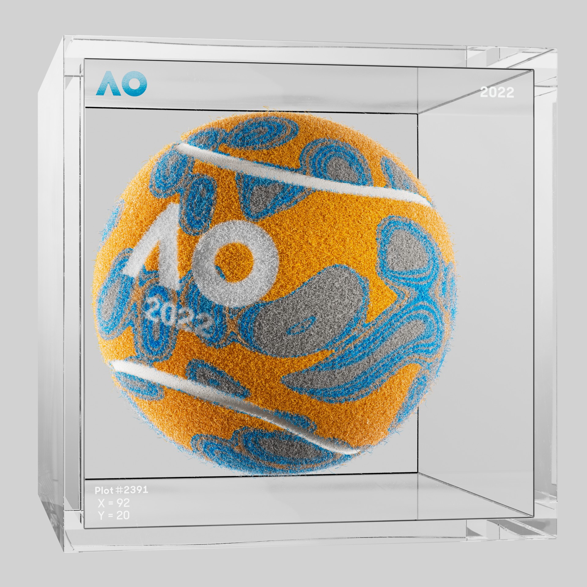The Australian Open - The Australian Open Art Ball - AO Art Ball #6023 - NFT # 6023