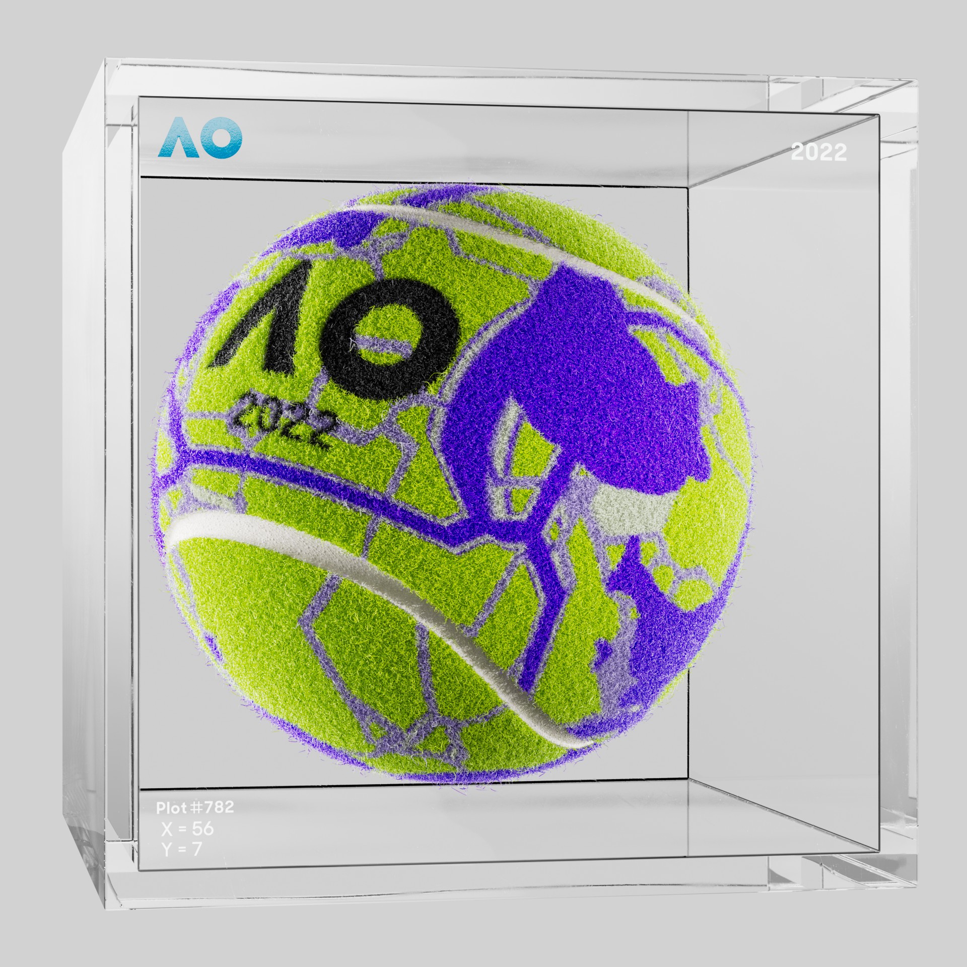 The Australian Open - The Australian Open Art Ball - AO Art Ball #6025 - NFT # 6025